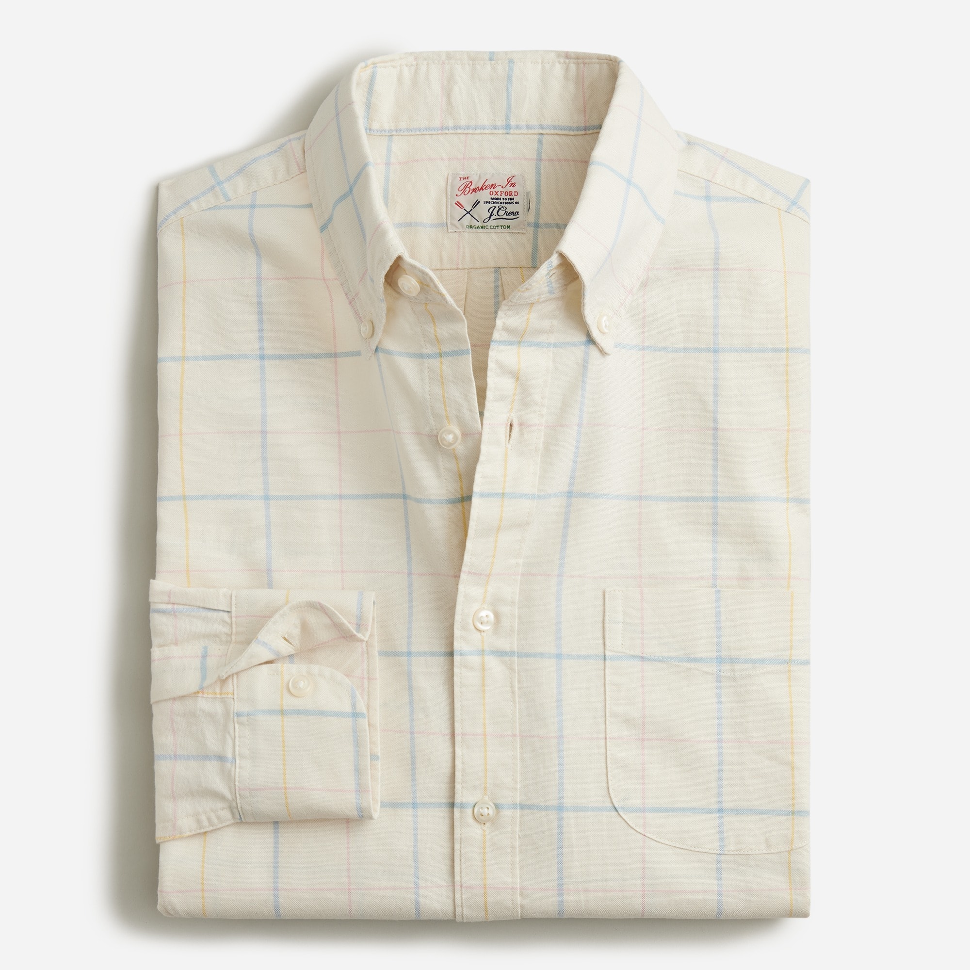Broken-in organic cotton oxford shirt