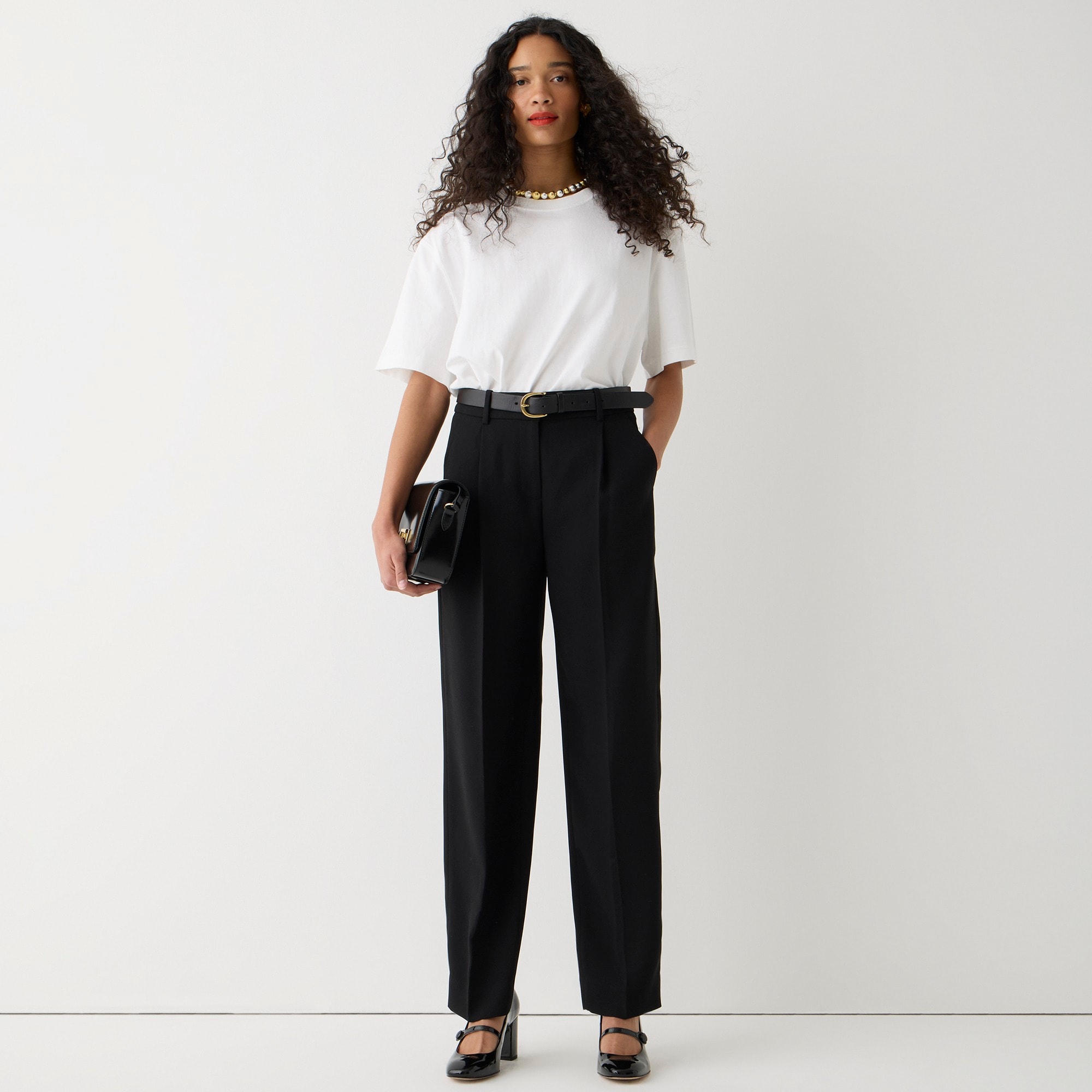 Essential pant in city crepe