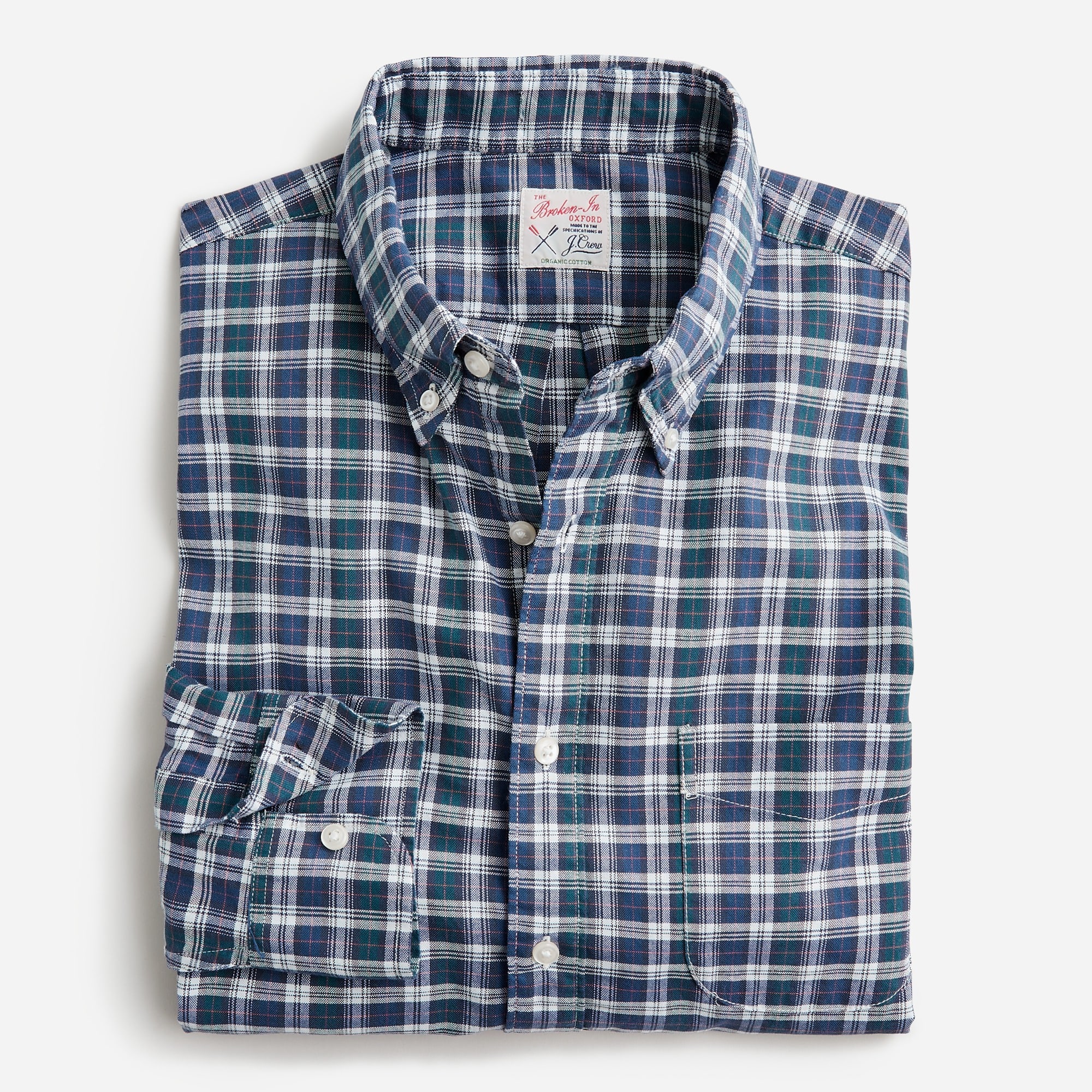 Slim Broken-in organic cotton oxford shirt