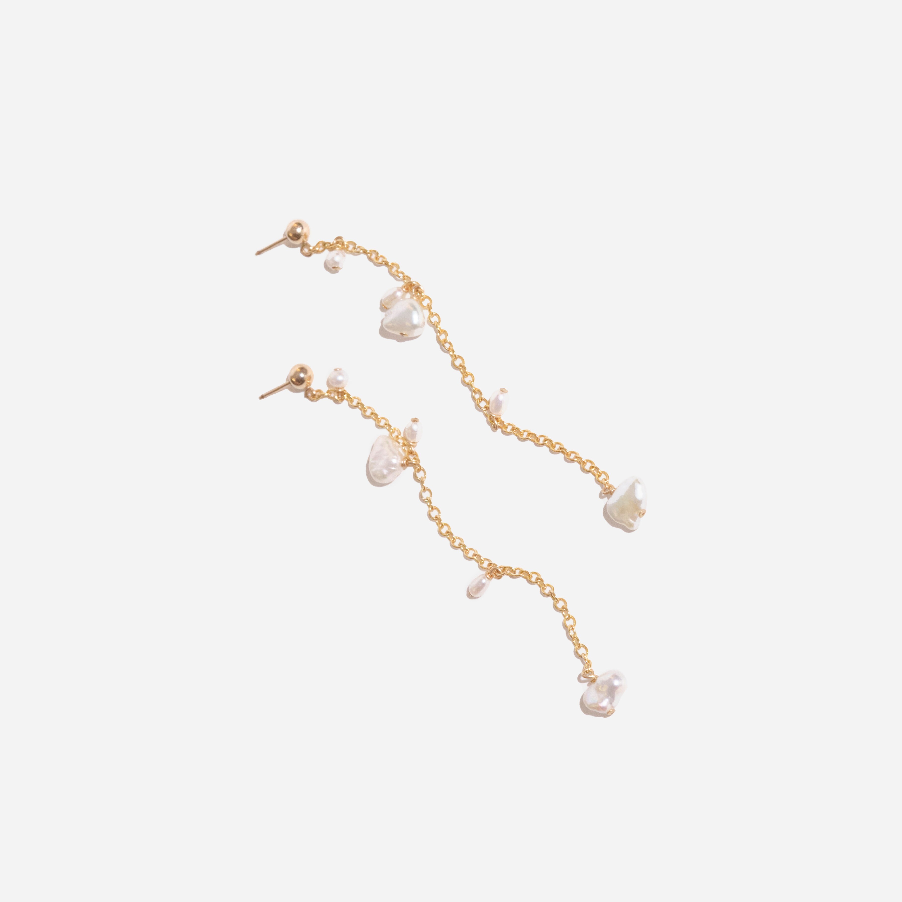 BYCHARI COCO SINGLE-STRAND EARRINGS