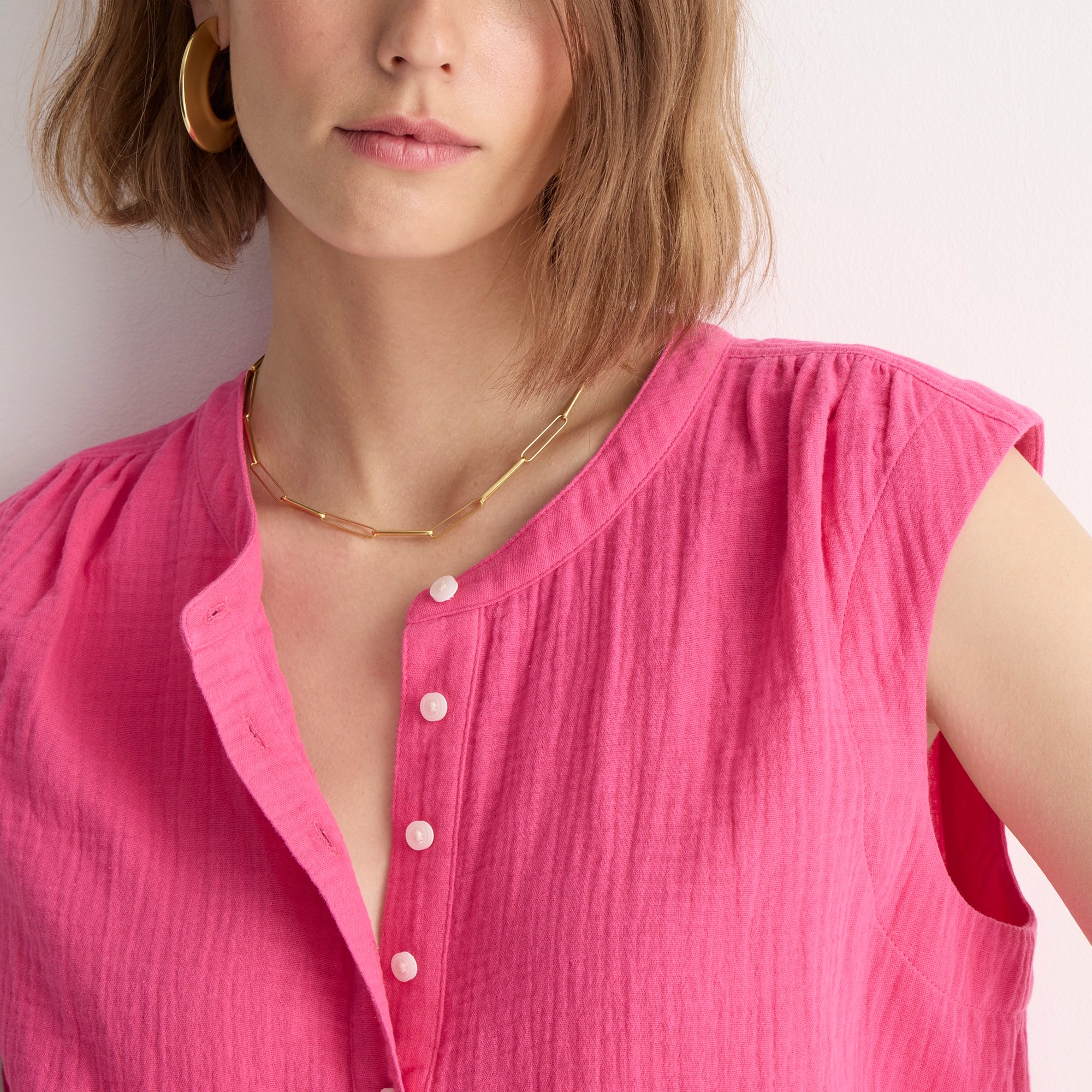 Cora top in soft gauze