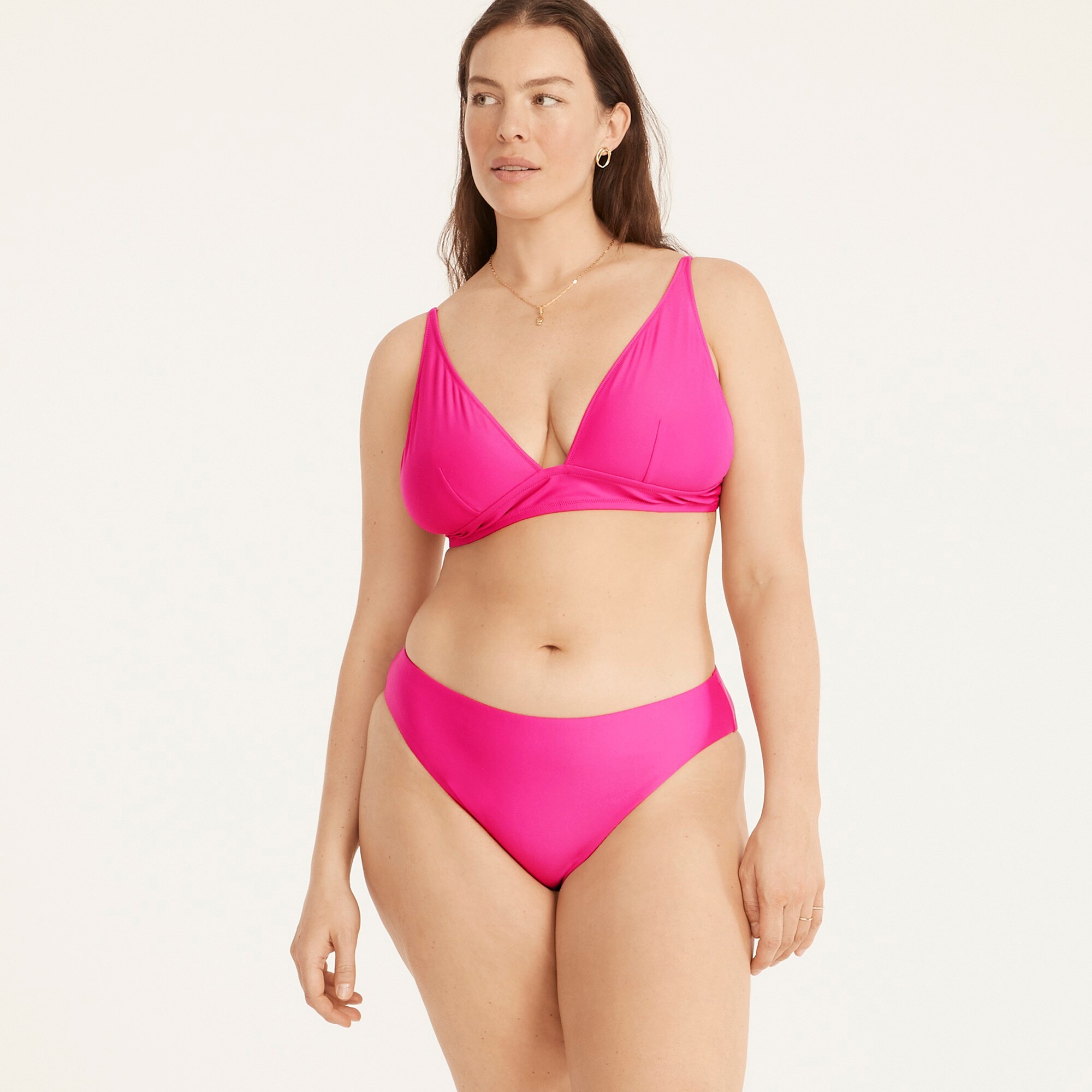 Plunge bikini top