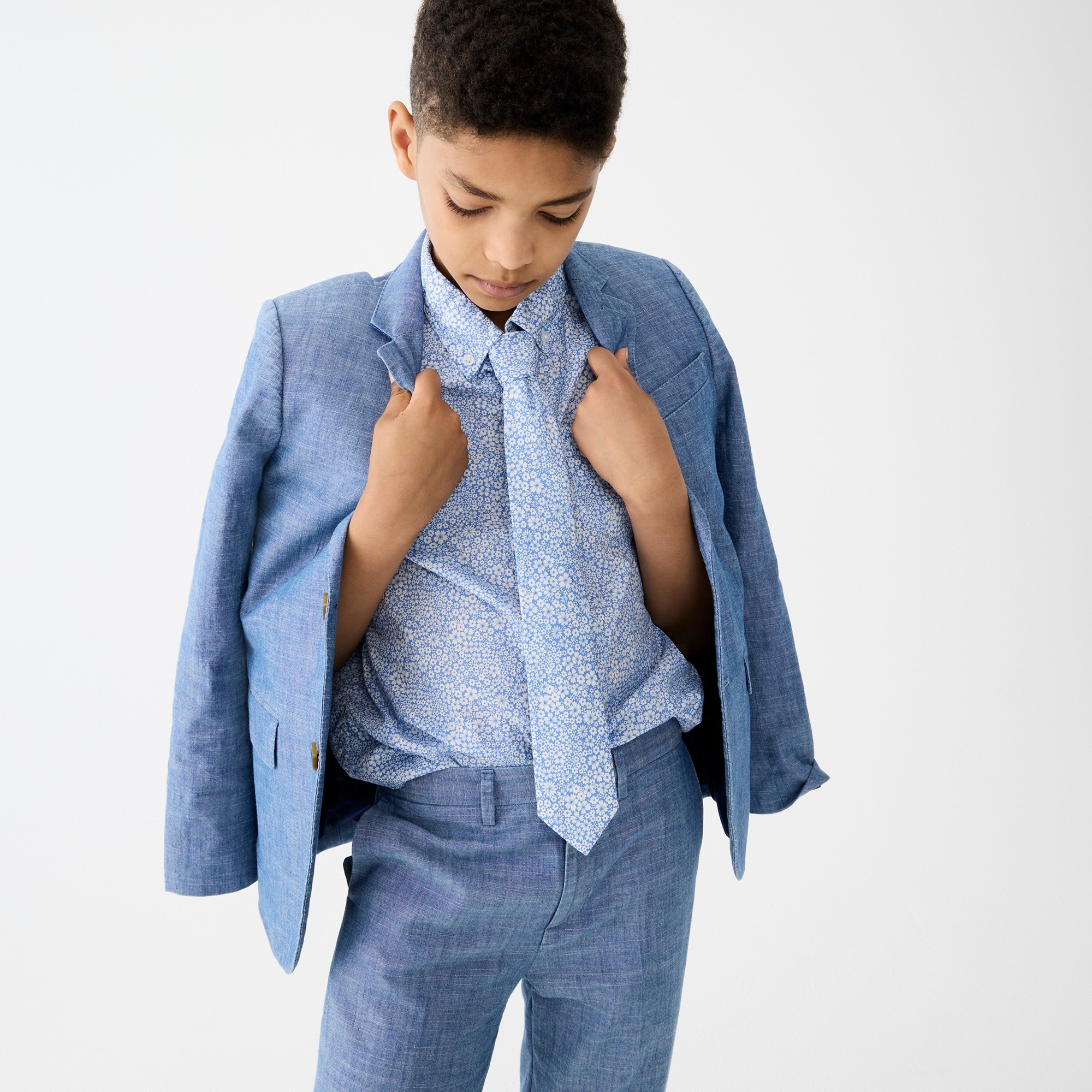 Boys' Ludlow jacket in chambray