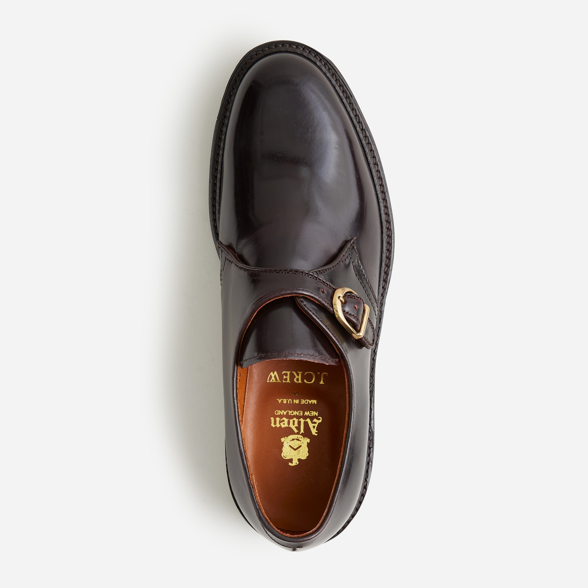 Alden for J.Crew cordovan monk-strap dress shoes