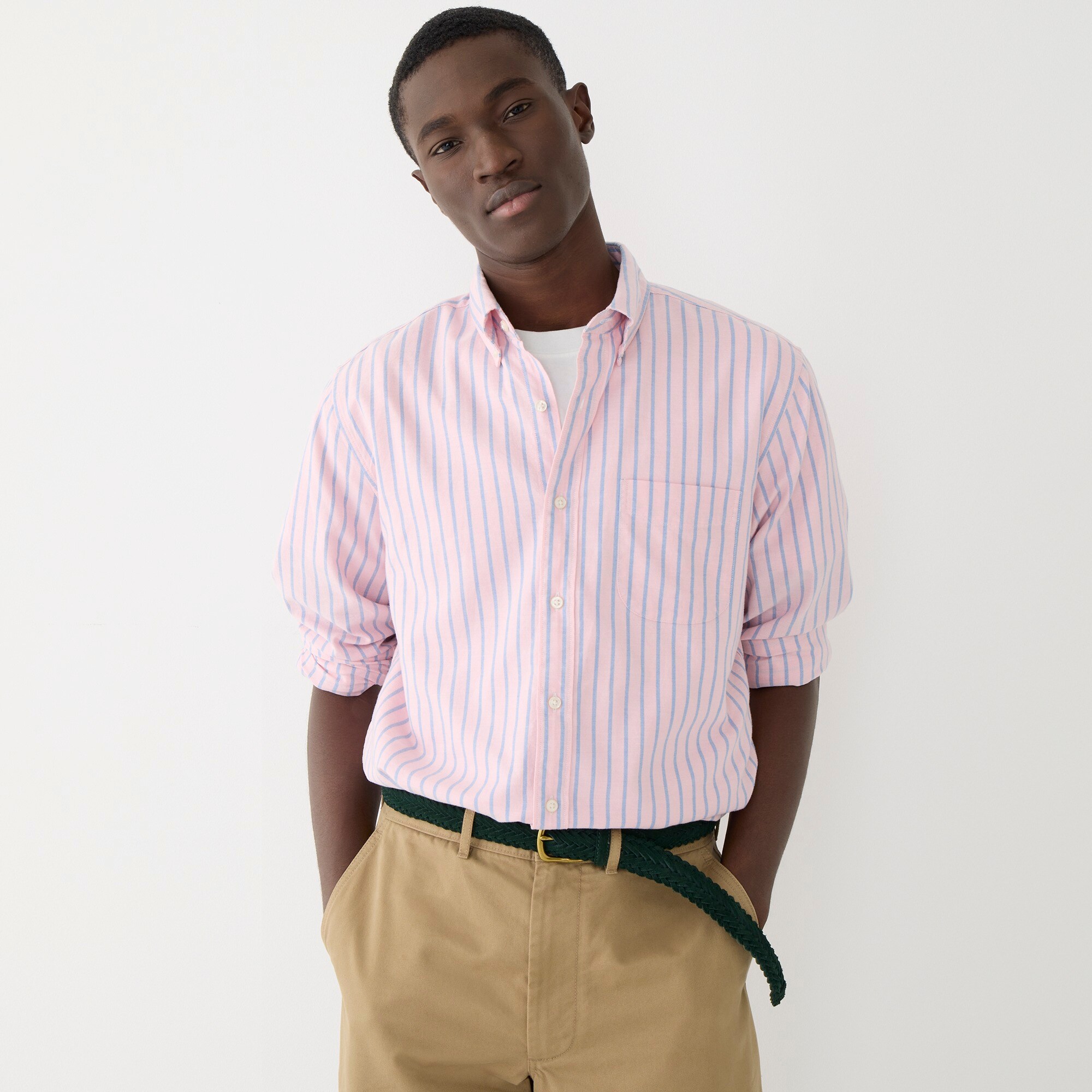 Tall Broken-in organic cotton oxford shirt