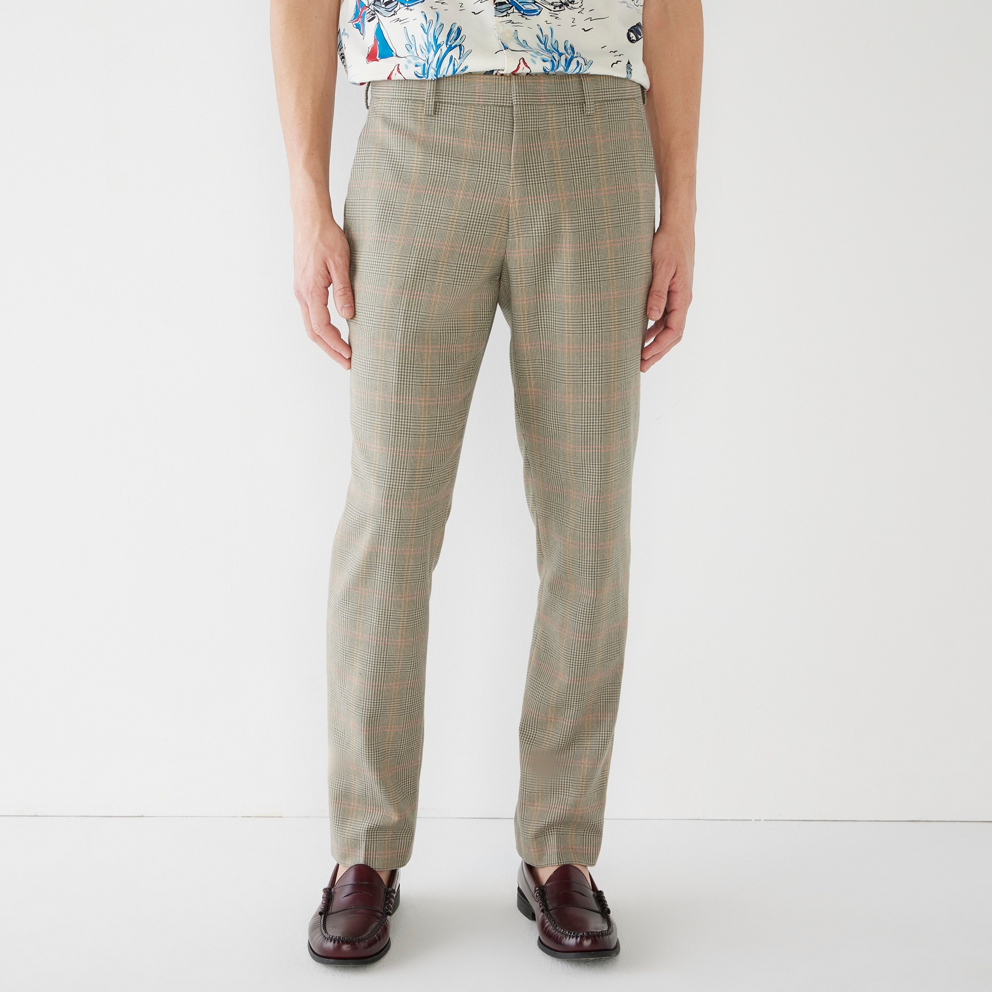 Ludlow Slim-fit suit pant in English cotton-wool blend