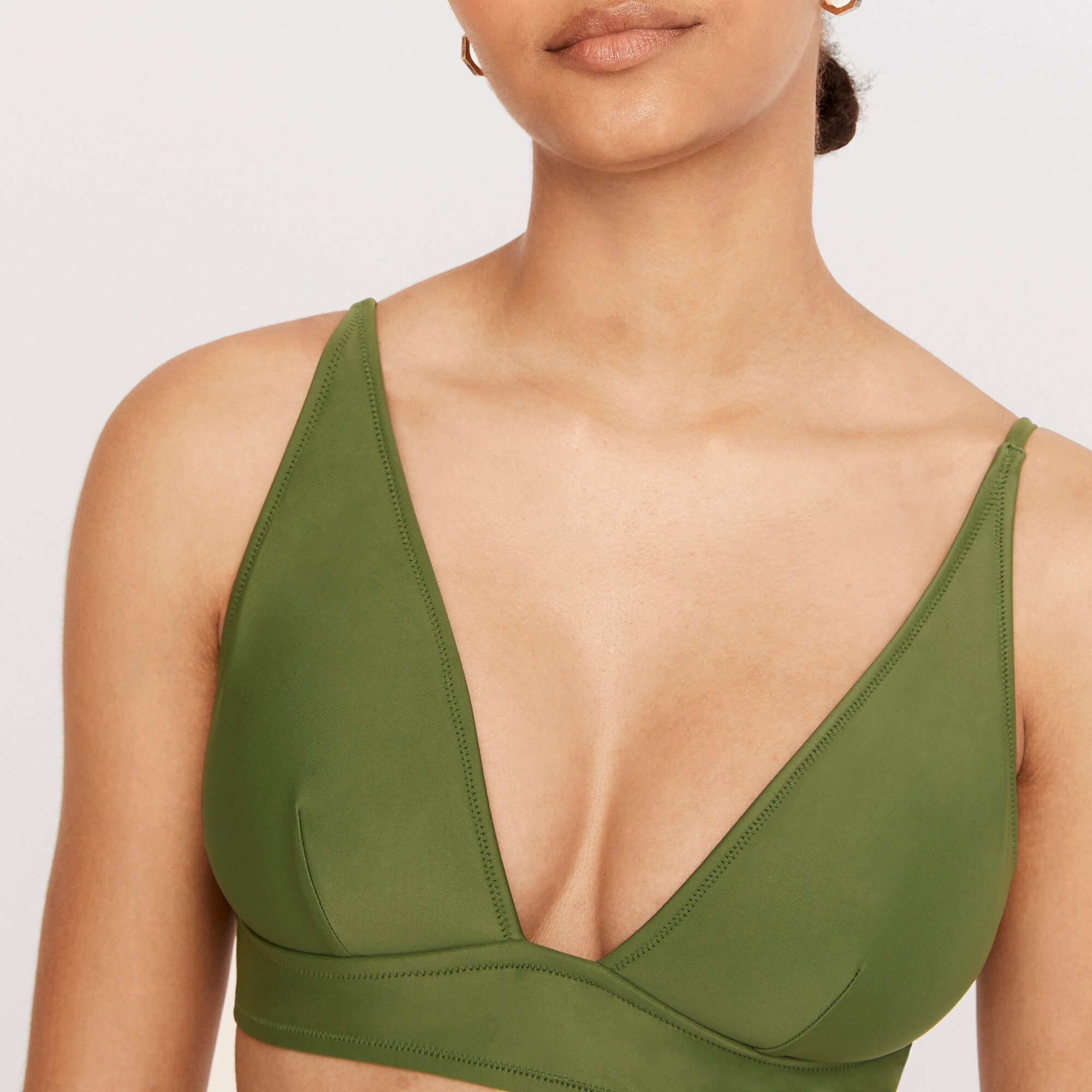 Plunge bikini top