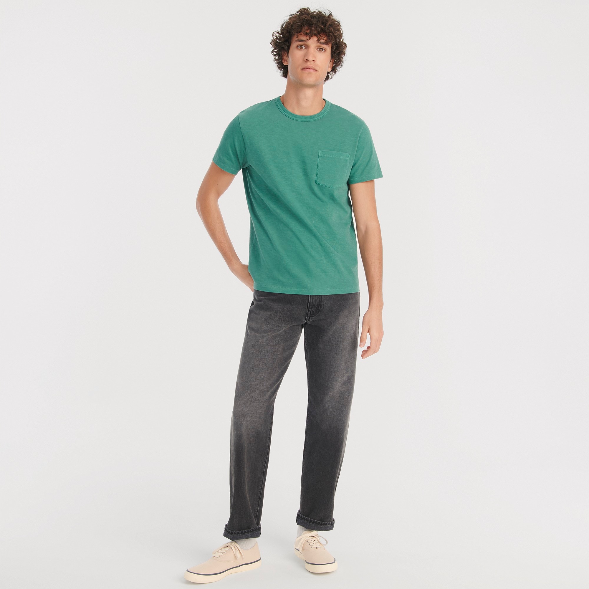 Classic Straight-fit jean in deep grey lake wash