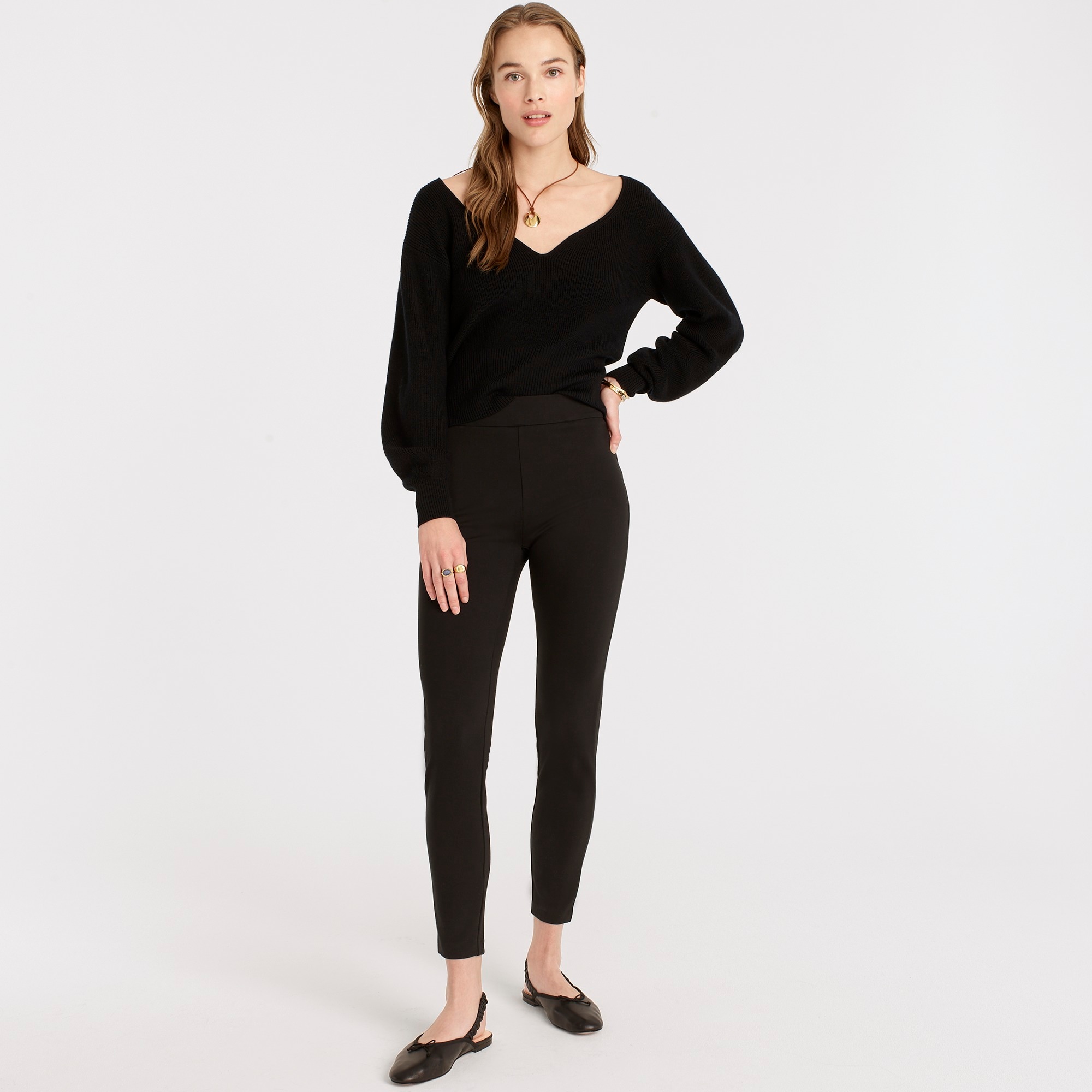 Pixie pant in stretch ponte