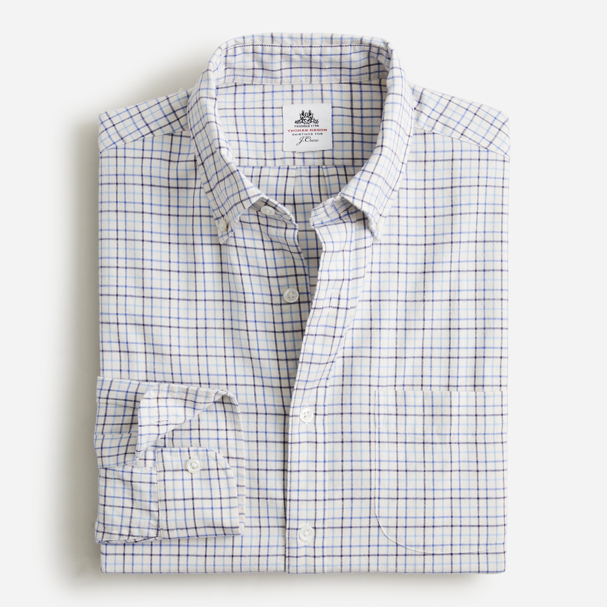 Thomas Mason for J.Crew melange flannel shirt