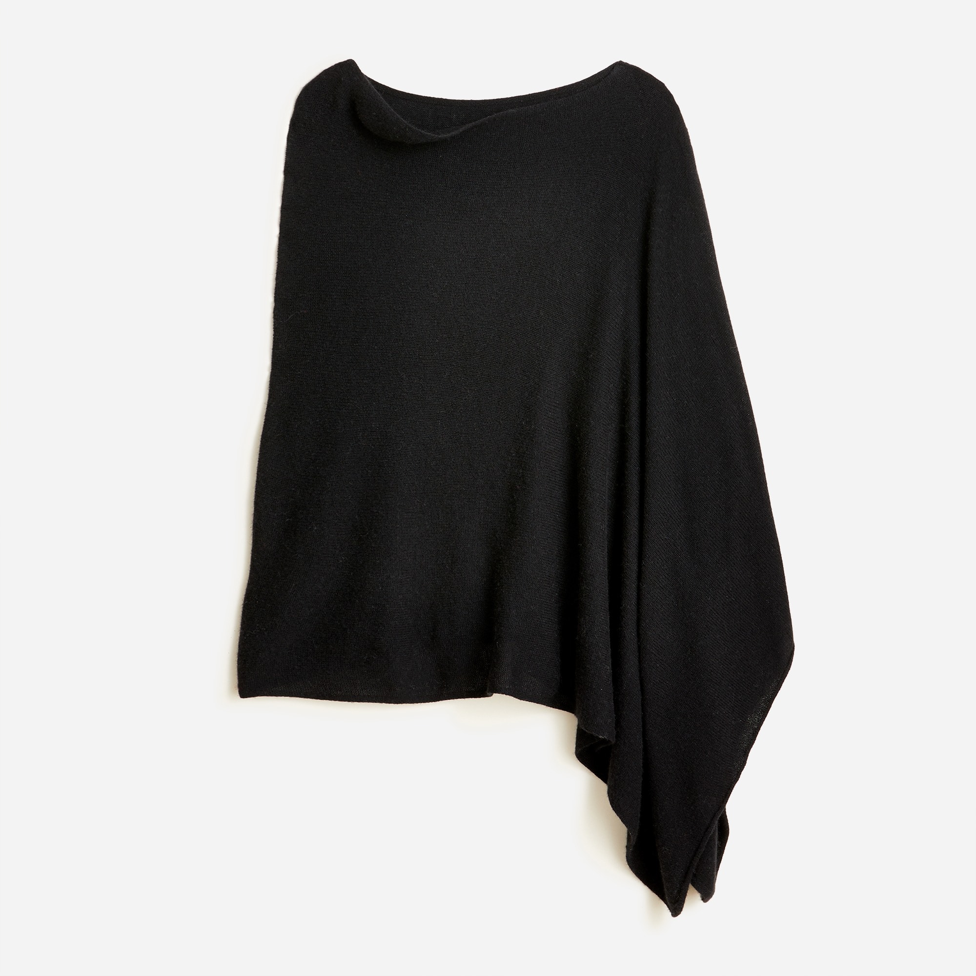 Cashmere-wool blend poncho