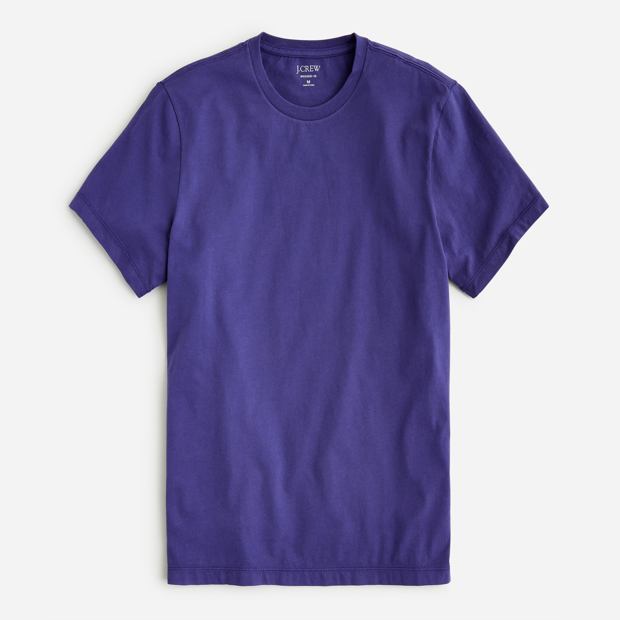 Broken-in short-sleeve T-shirt