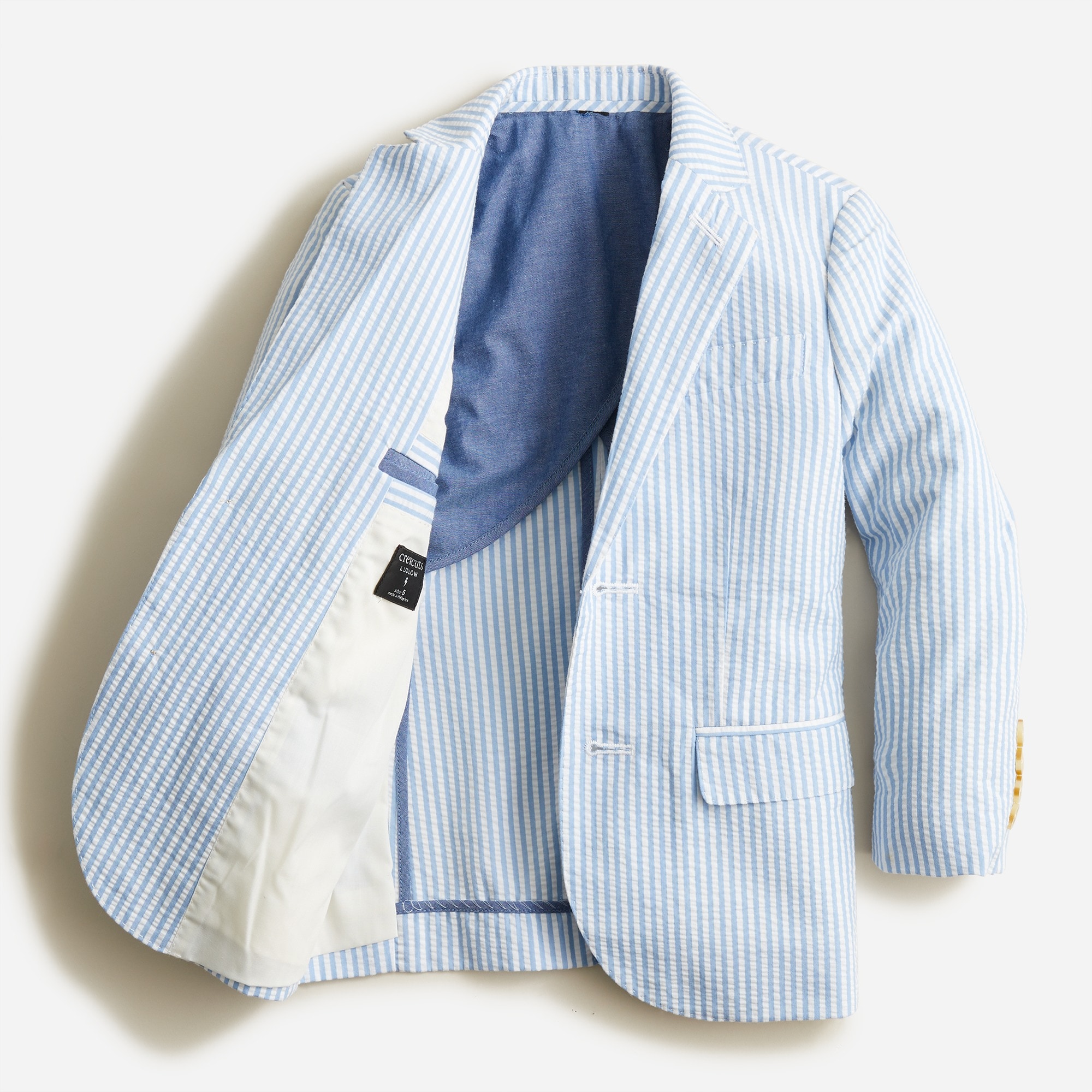 Boys' Ludlow suit jacket in seersucker