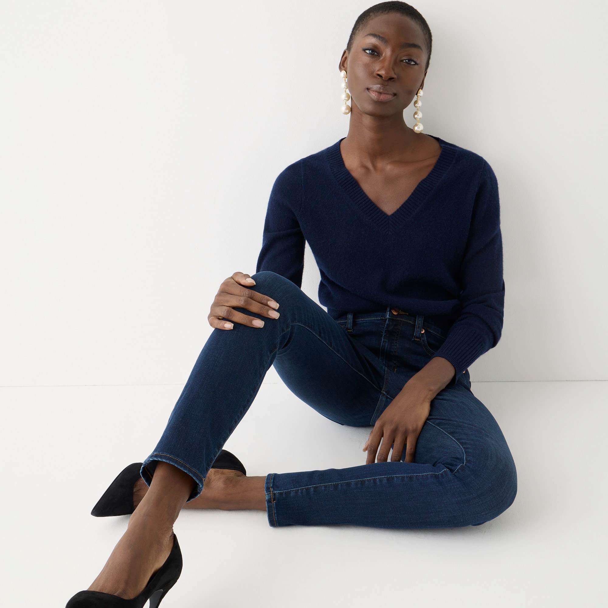 9 mid-rise toothpick jean in Point Lake wash