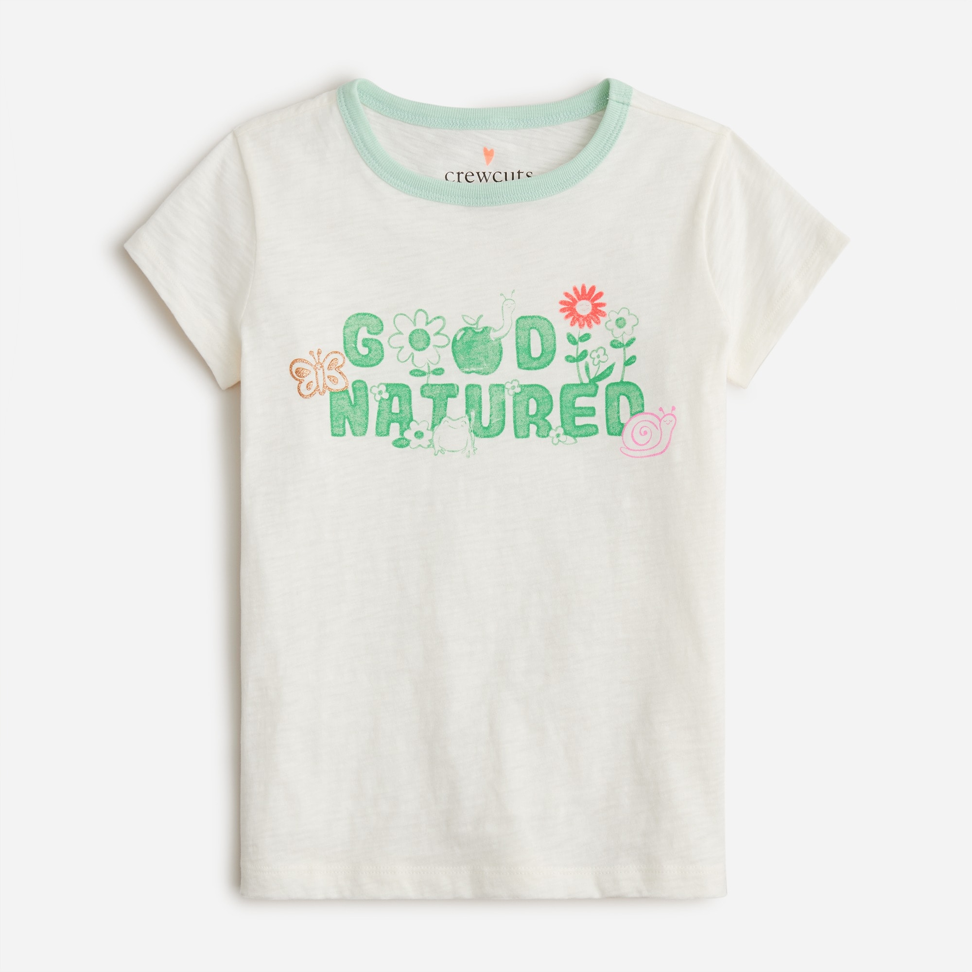 Girls' "good natured" graphic T-shirt