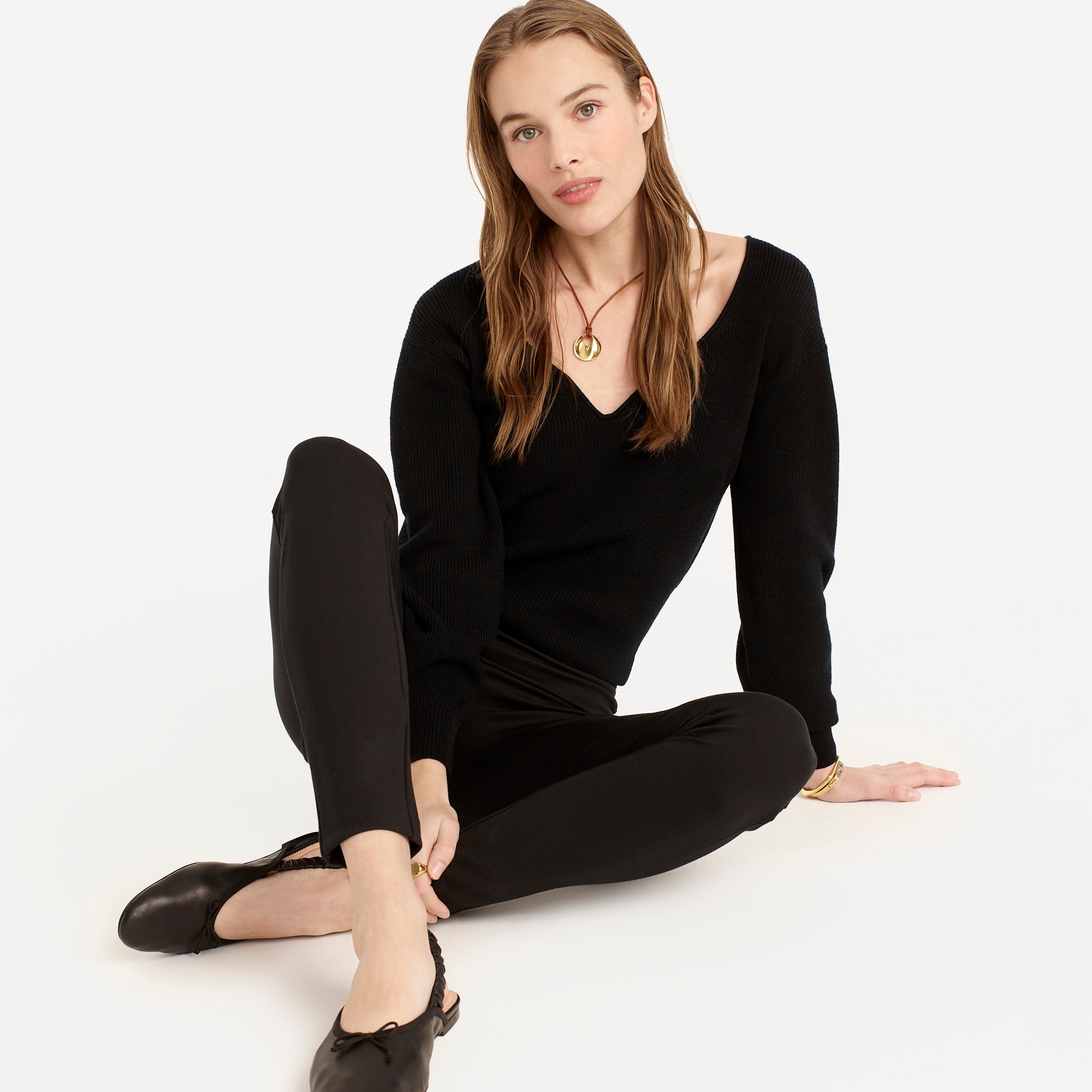 Pixie pant in stretch ponte