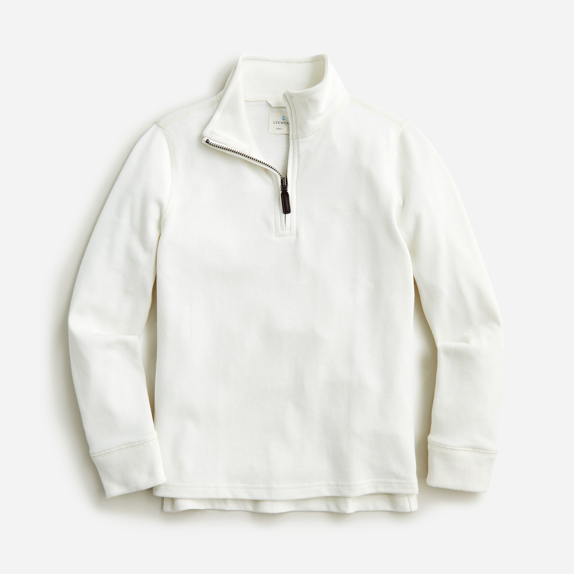 Kids' half-zip cotton popover shirt