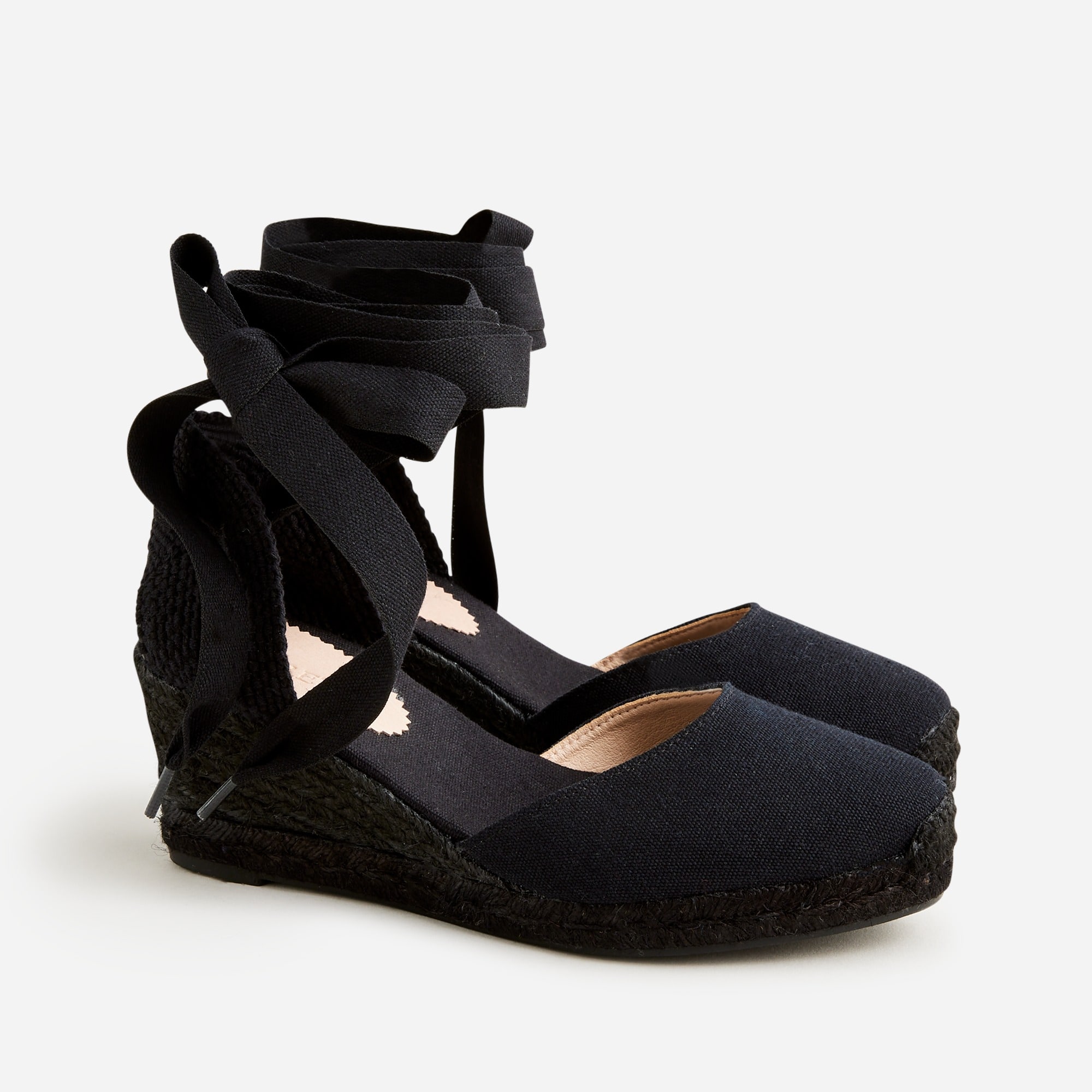 Made-in-Spain lace-up midheel espadrilles