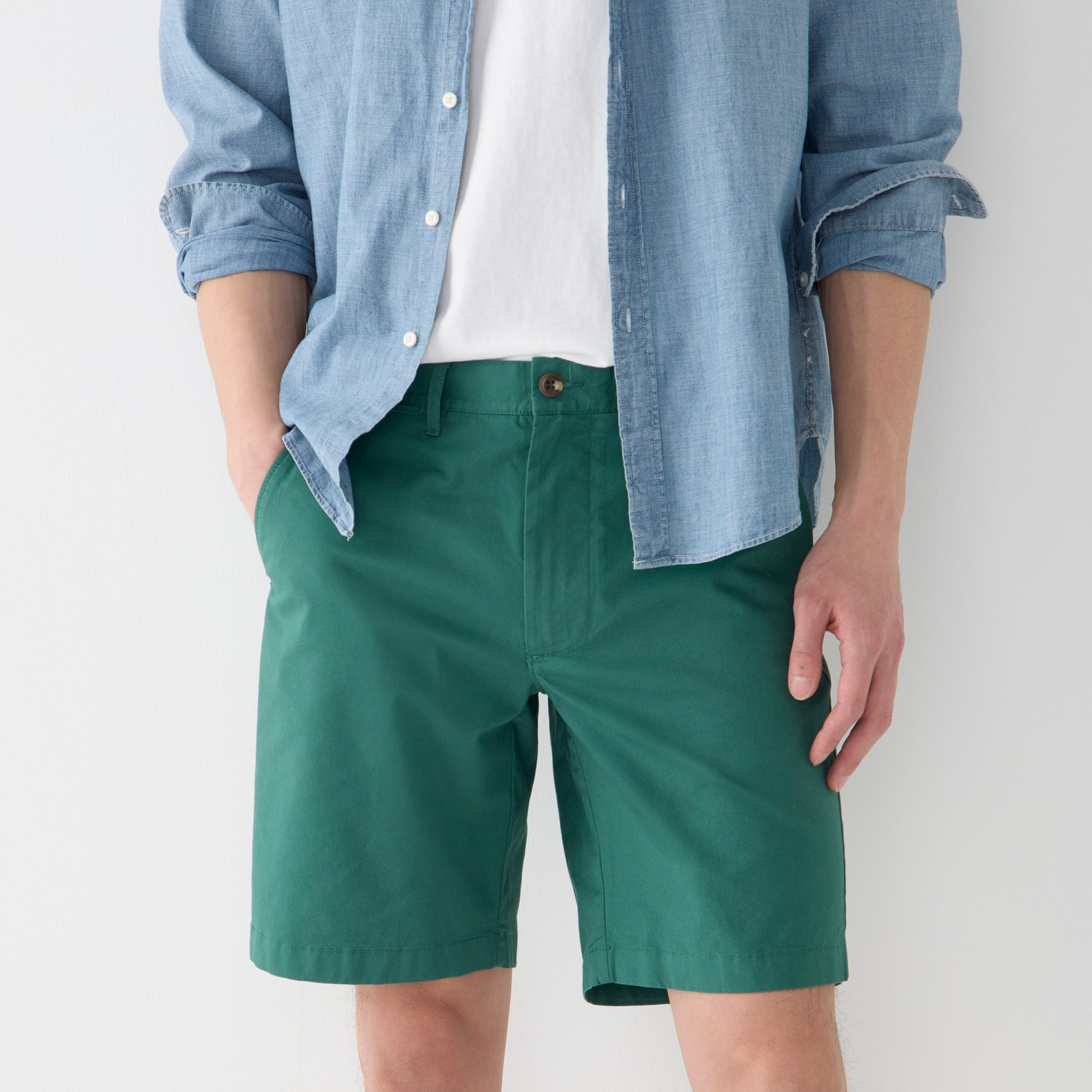 9" stretch chino short
