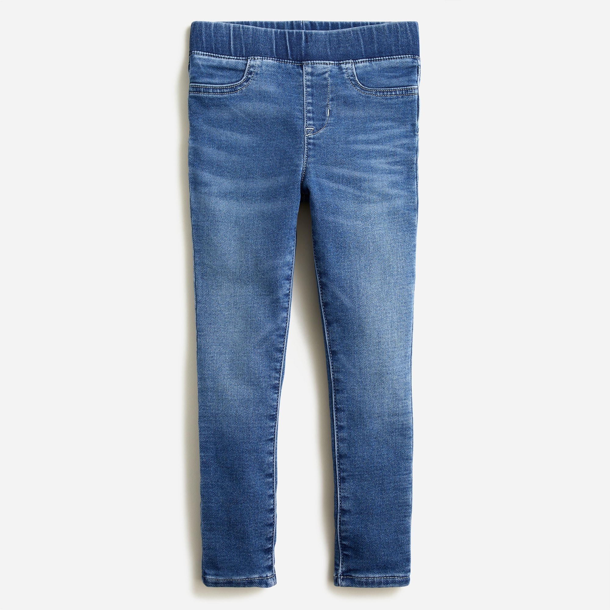 Girls' pull-on jean in channel wash