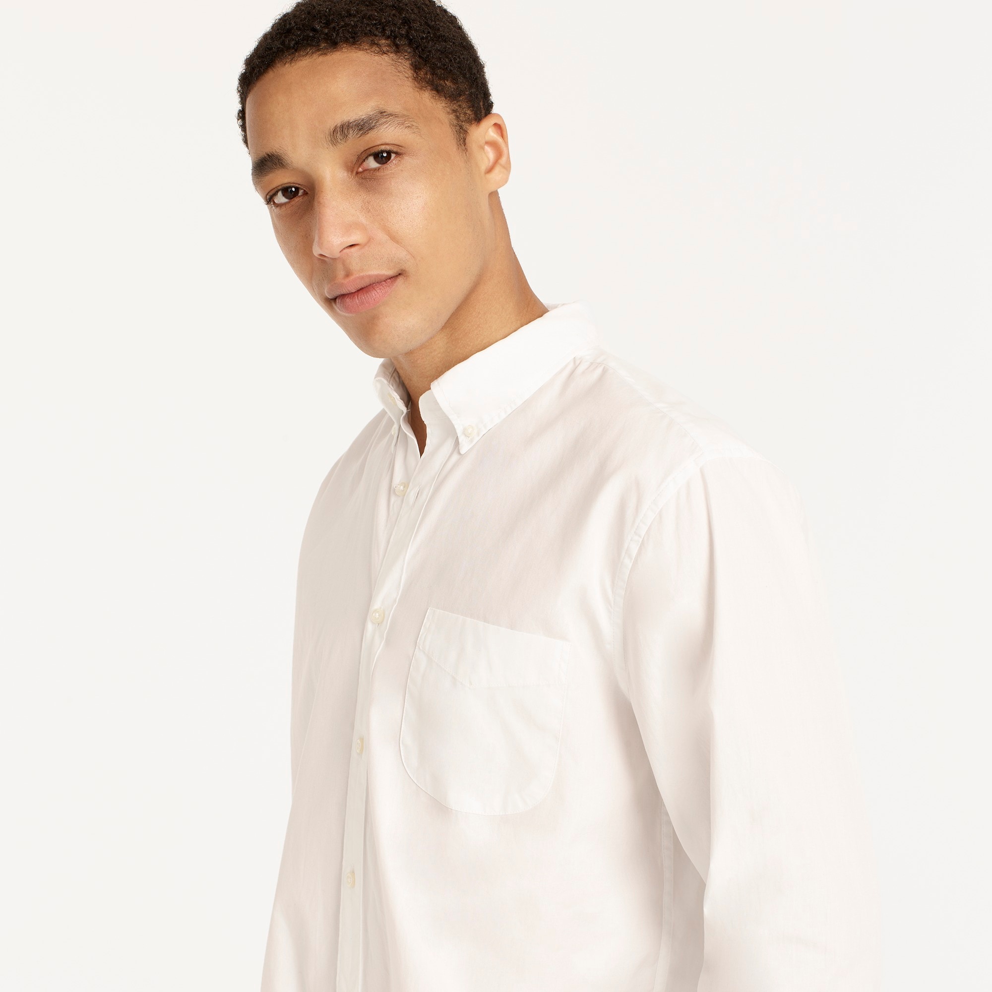 Secret Wash organic cotton poplin shirt
