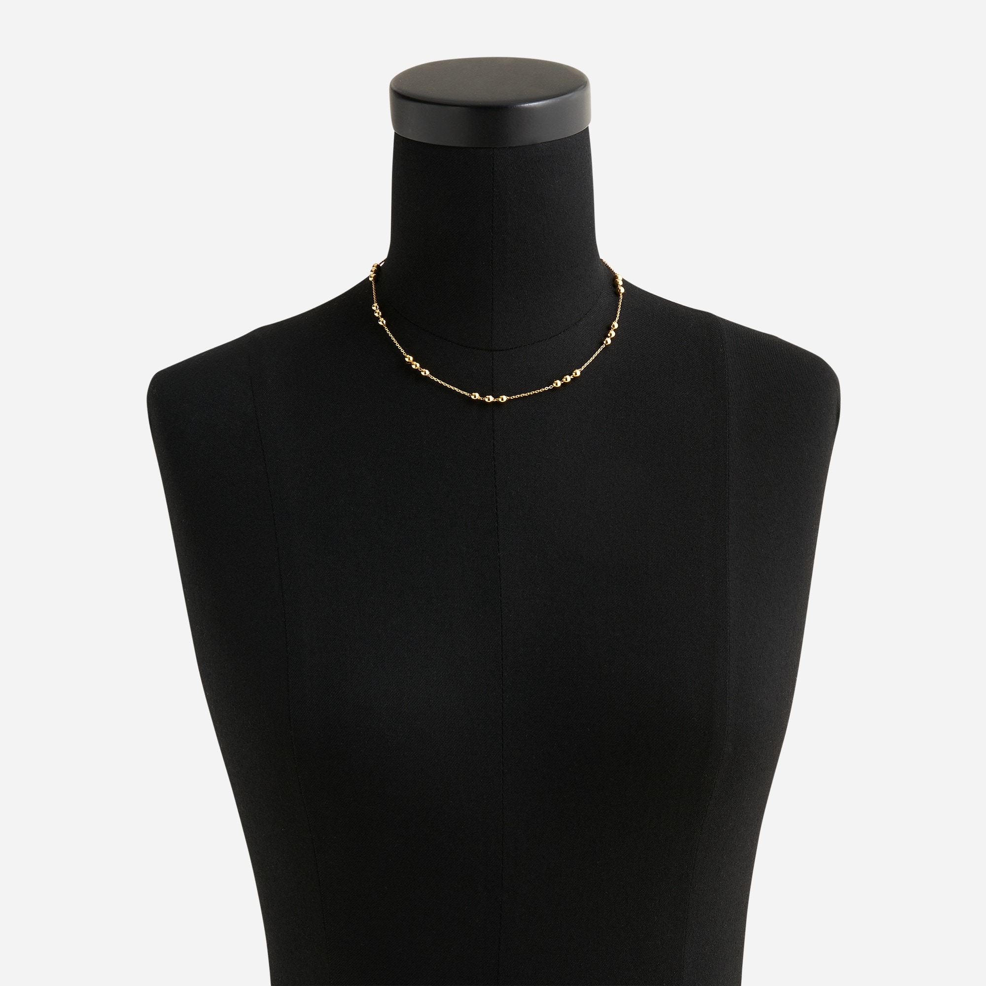 Gold-ball chain necklace