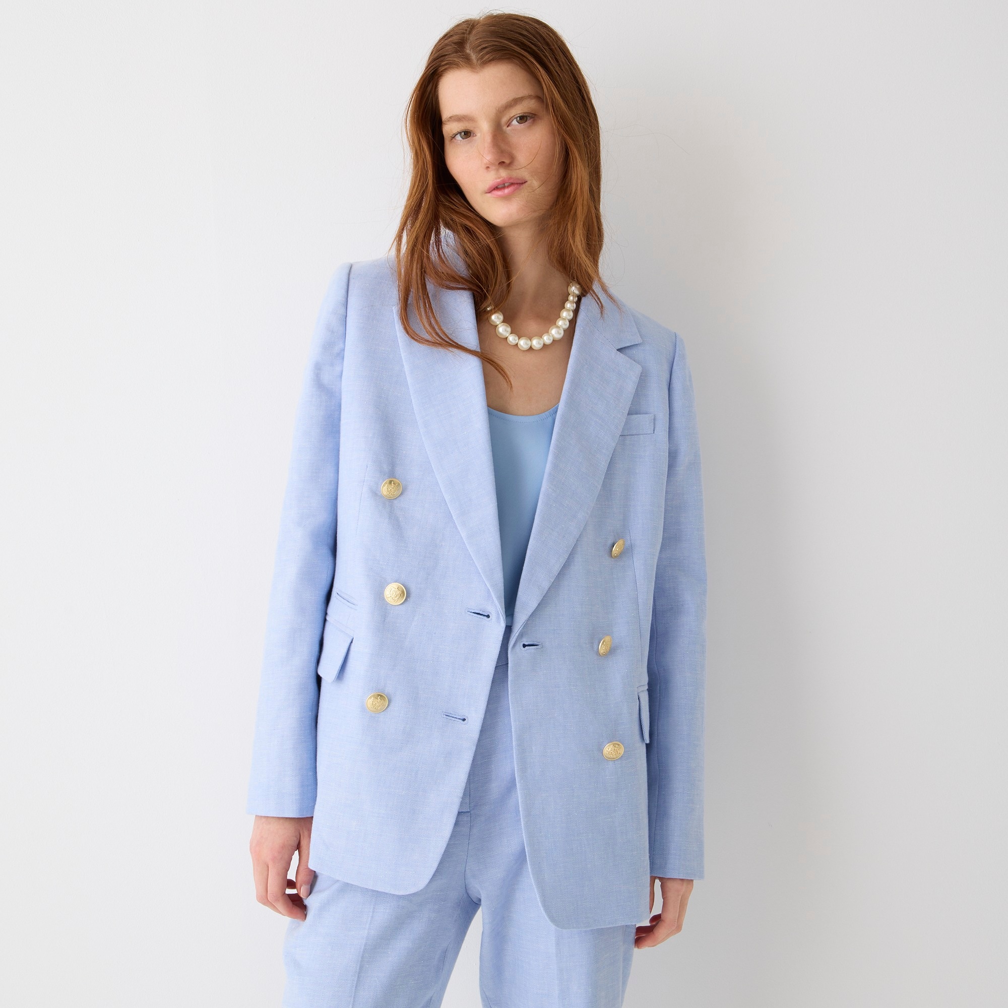 Bristol blazer in stretch linen blend