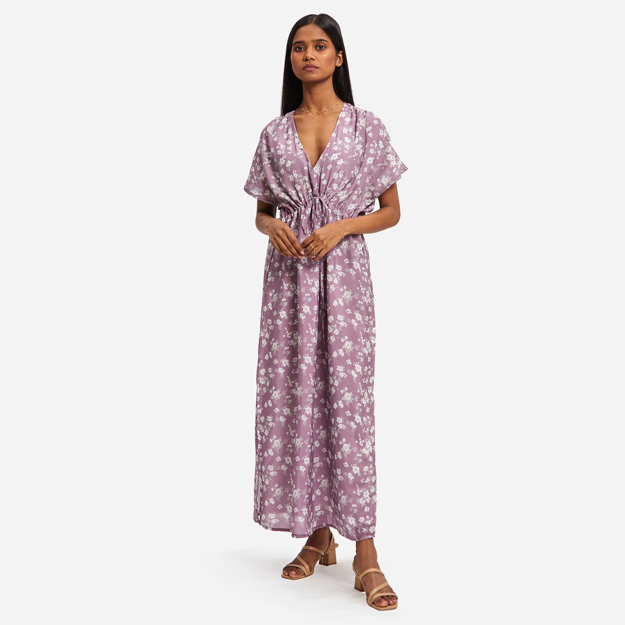 REISTOR gathered maxi dress