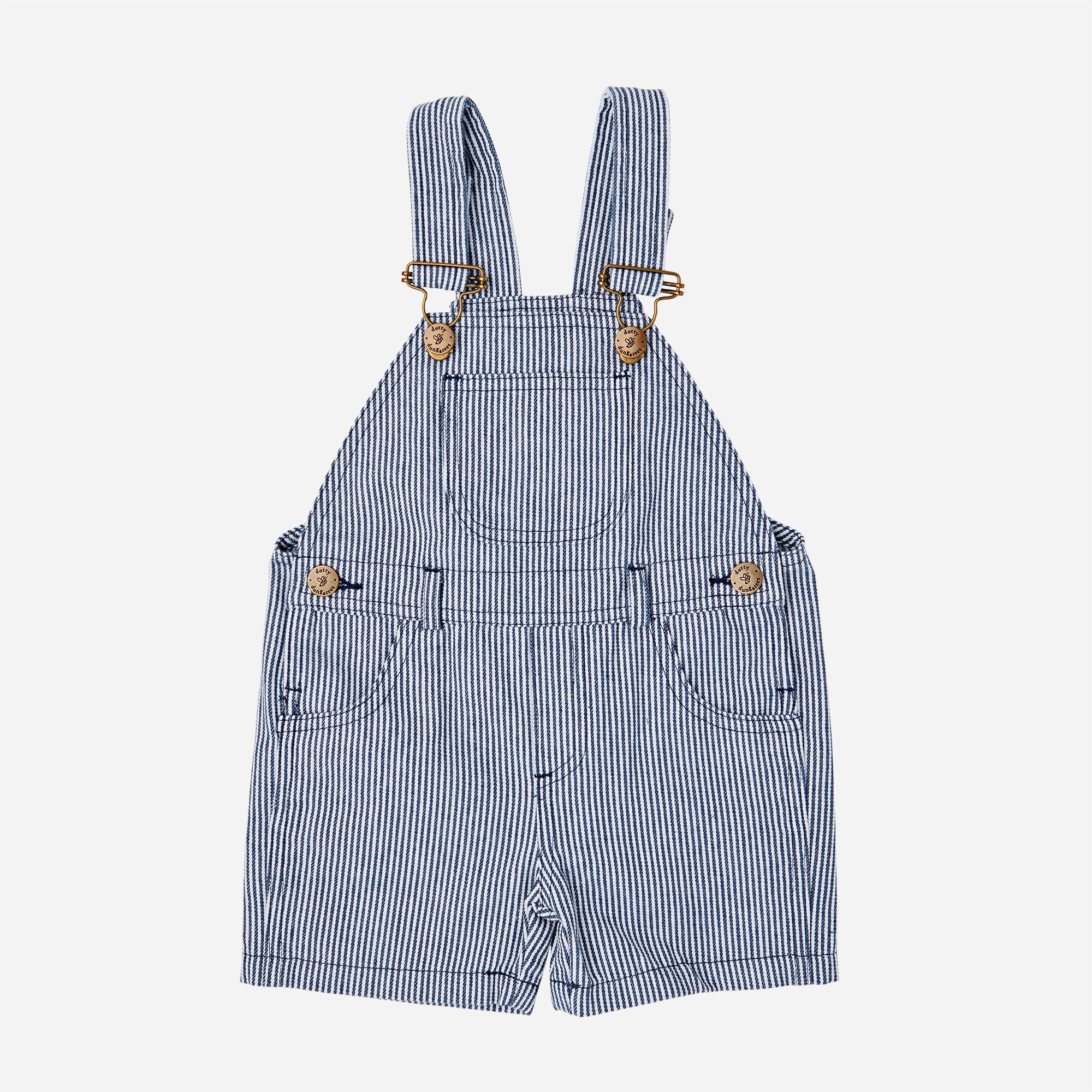 Dotty Dungarees kids' classic overall short