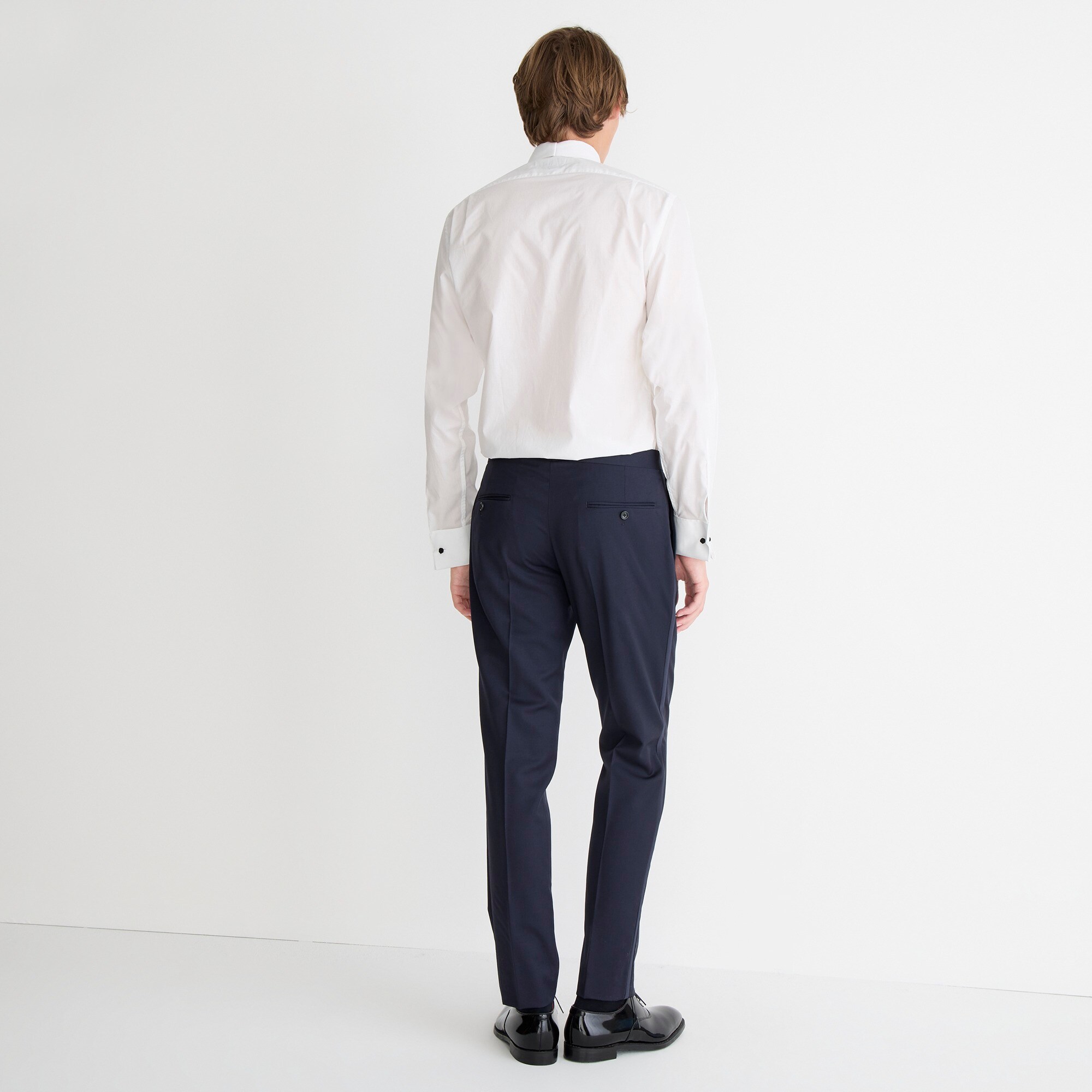 Ludlow Slim-fit tuxedo pant in Italian wool