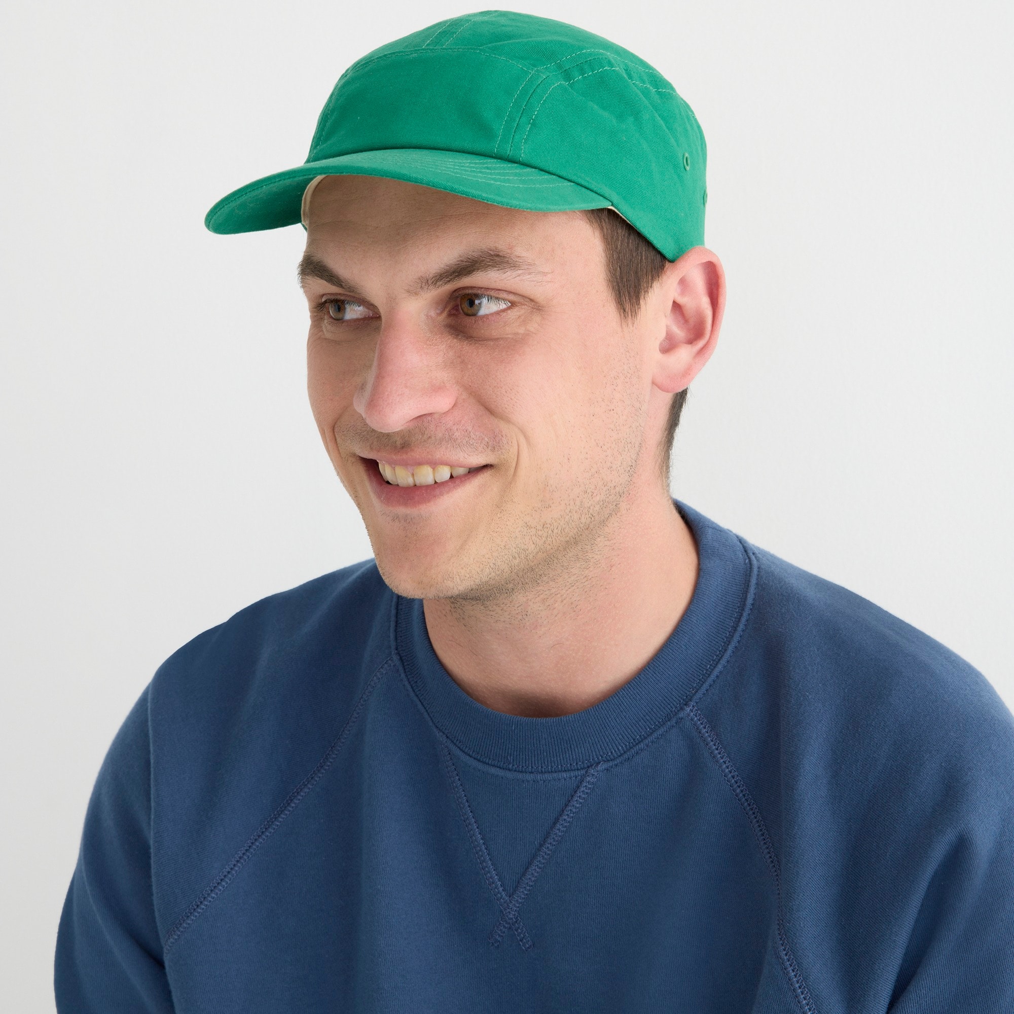 Three-panel cap