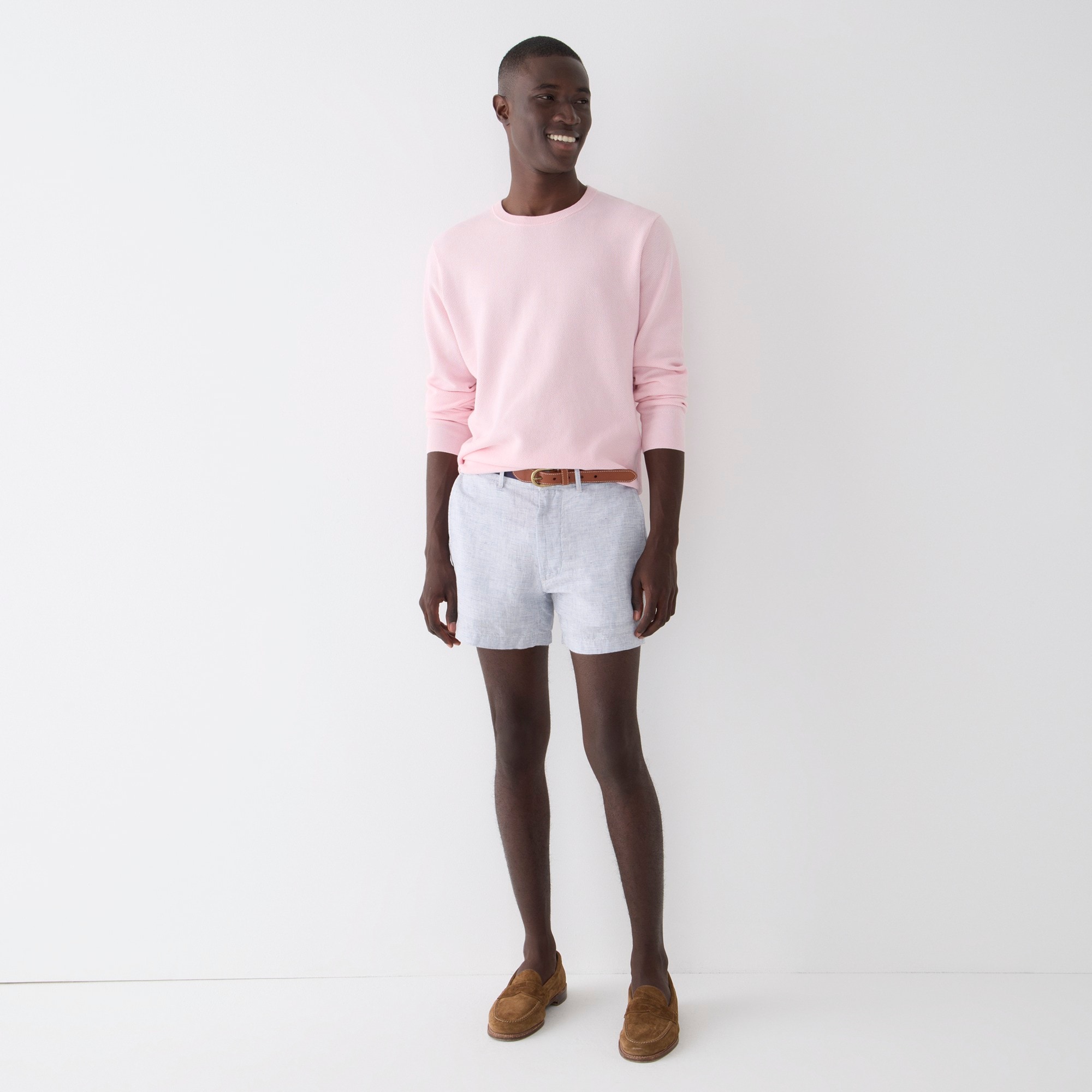 5" linen short