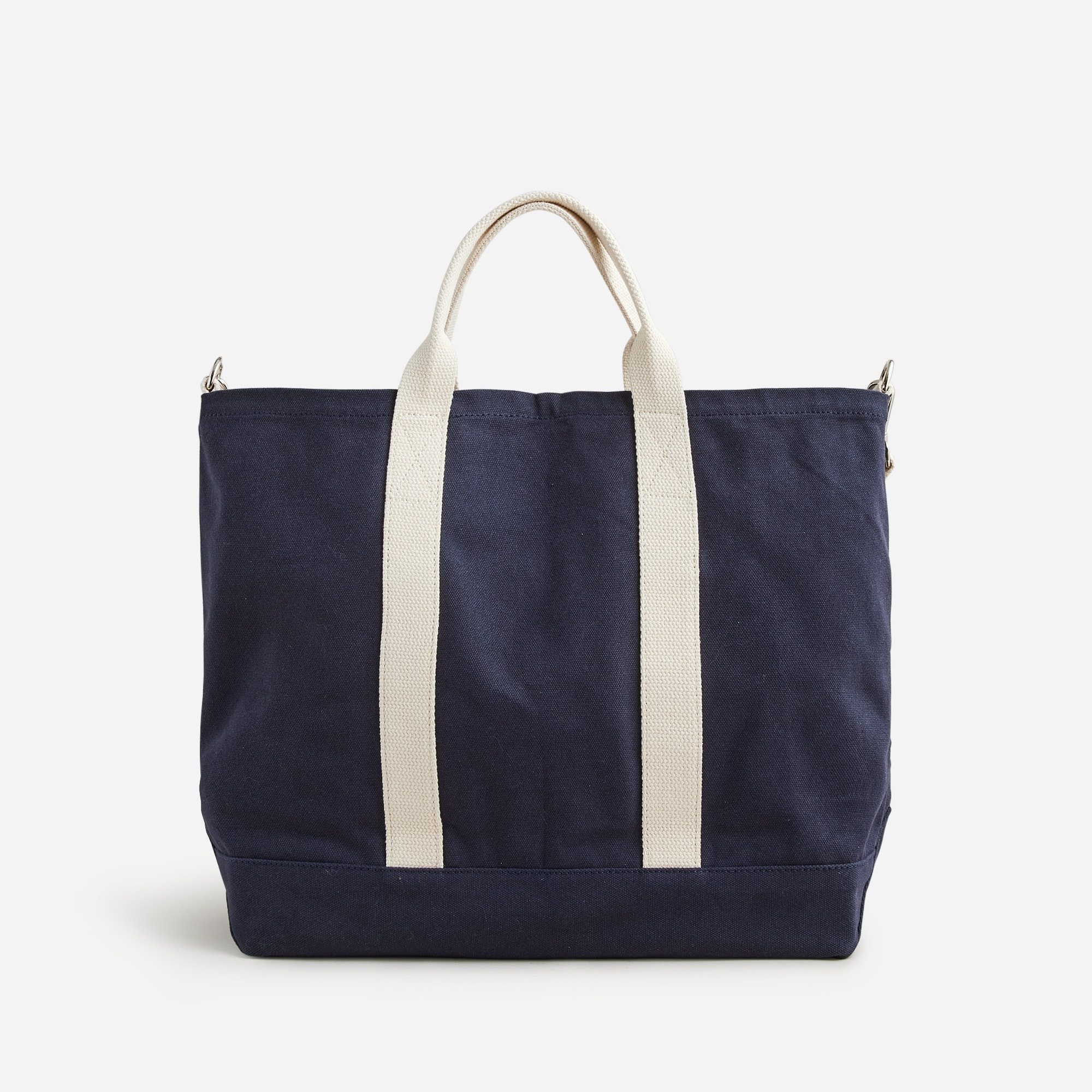 Limited-edition large canvas tote with webbing strap