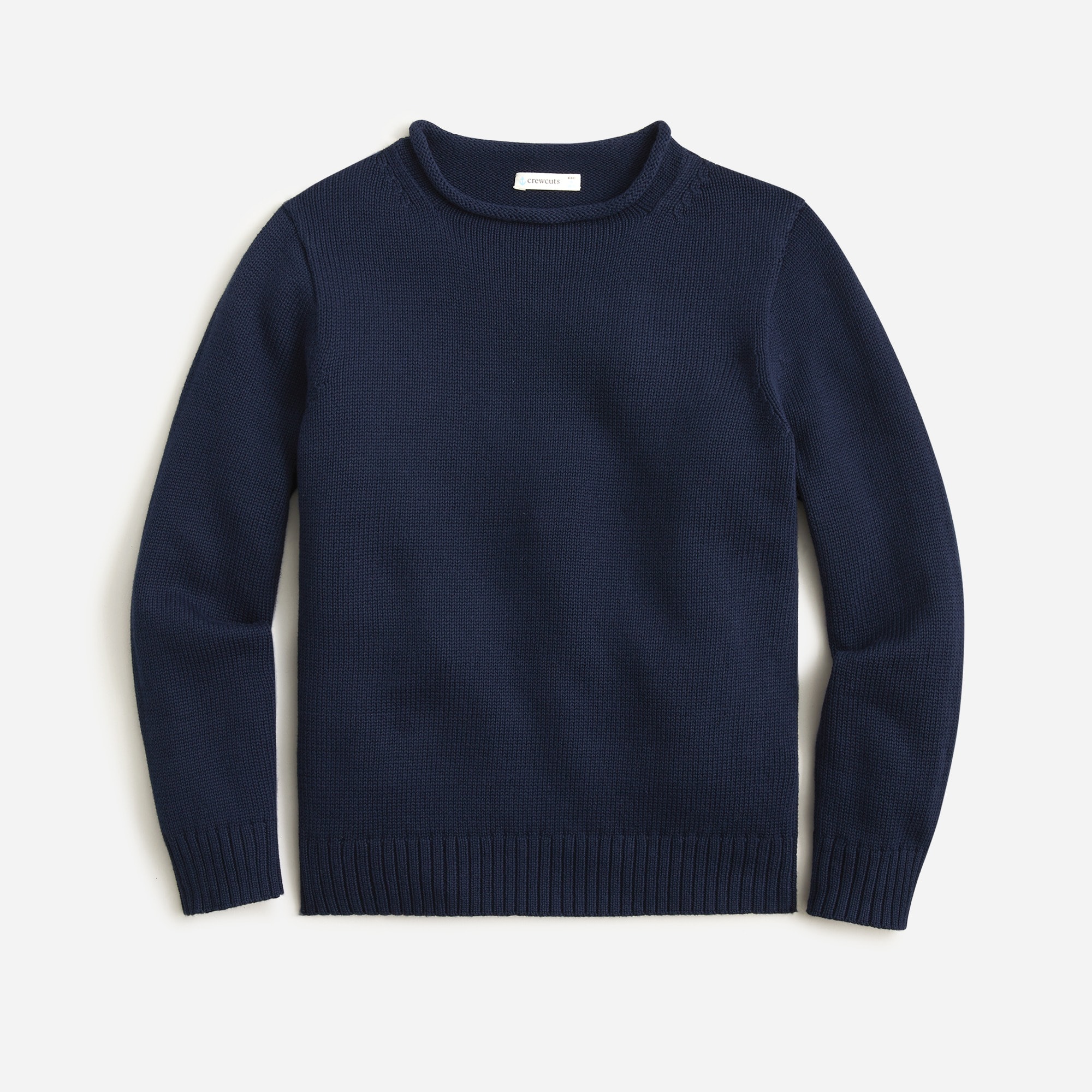 Boys' heritage cotton Rollneck™ sweater