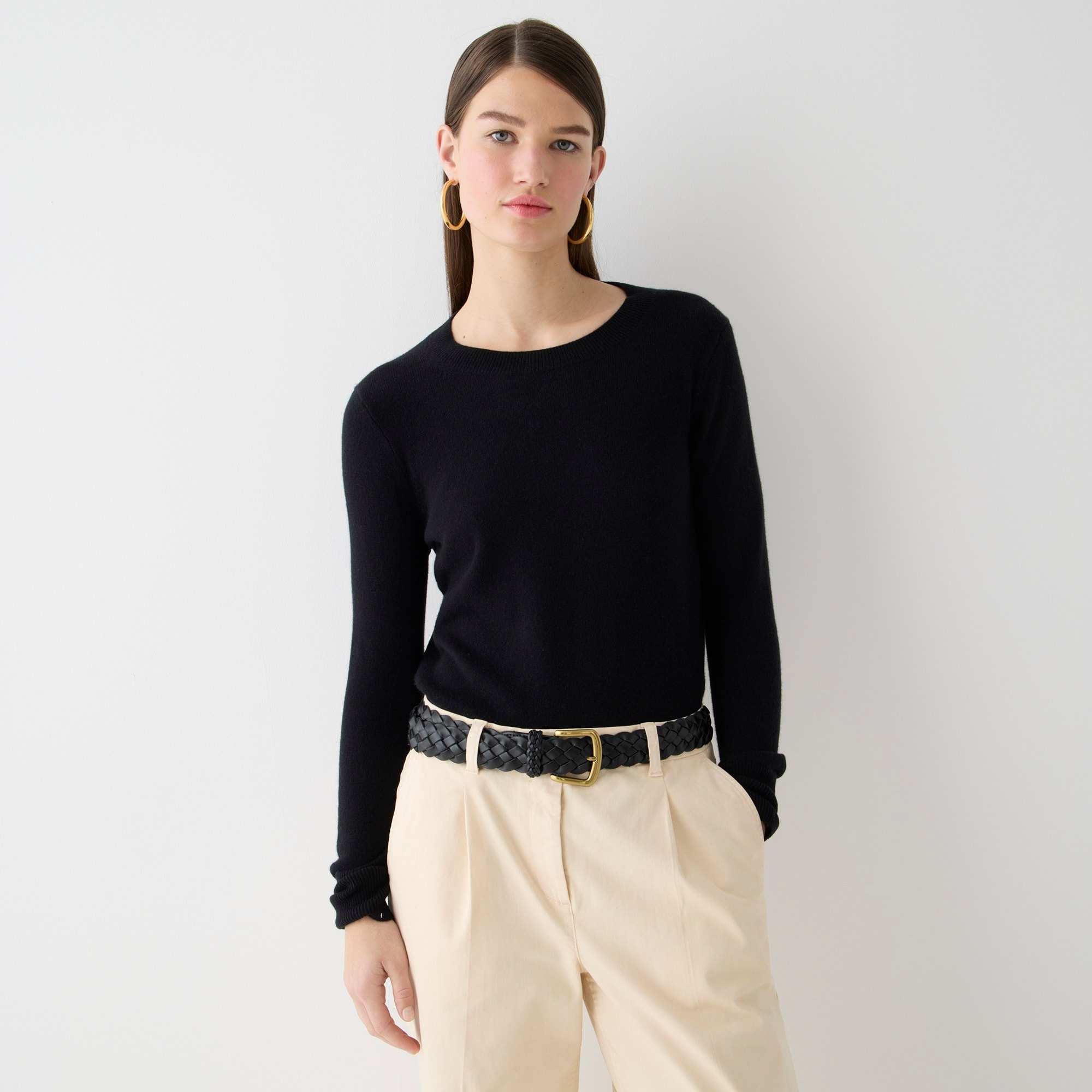 Cashmere classic-fit crewneck sweater
