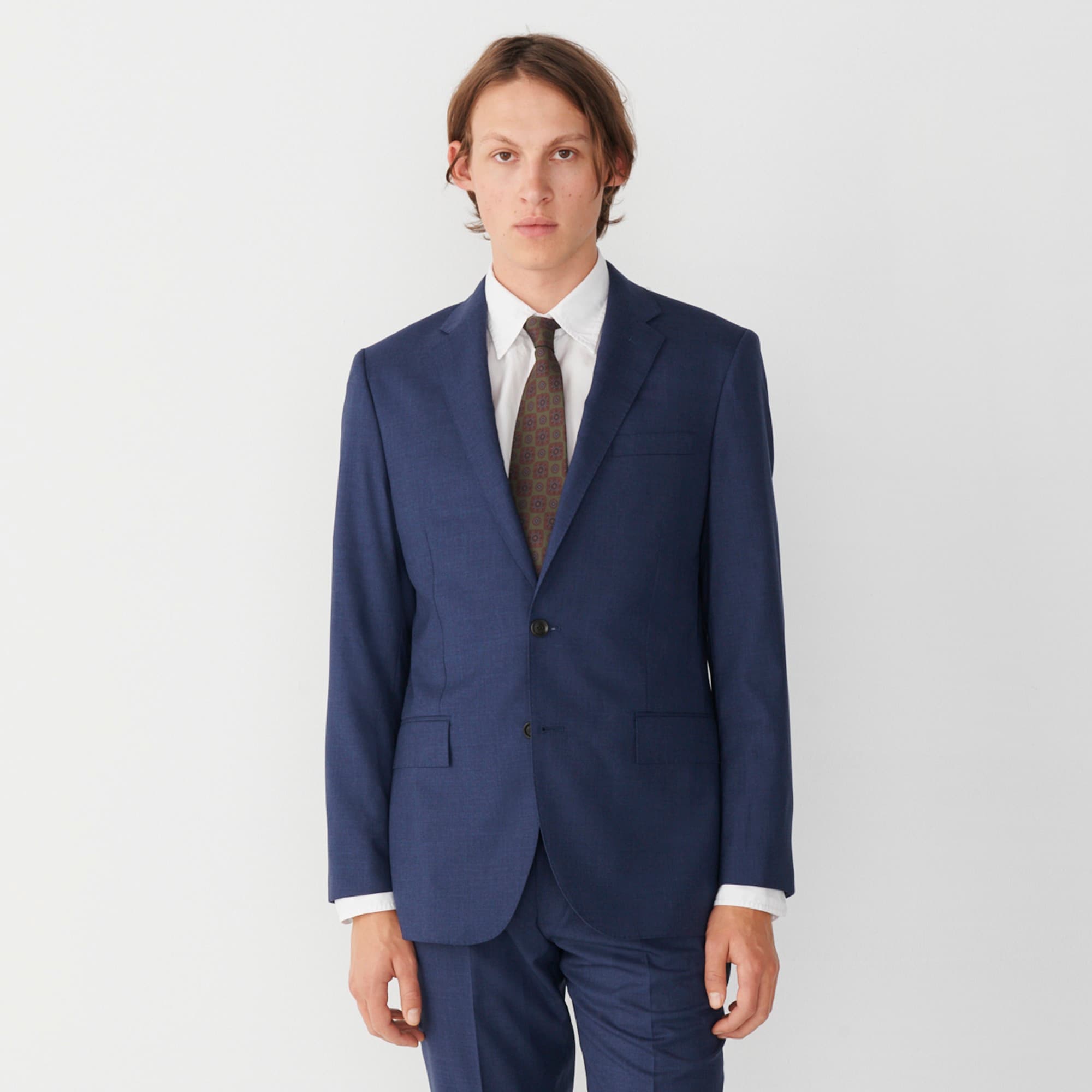 Ludlow Slim-fit suit jacket with double vent in Italian wool