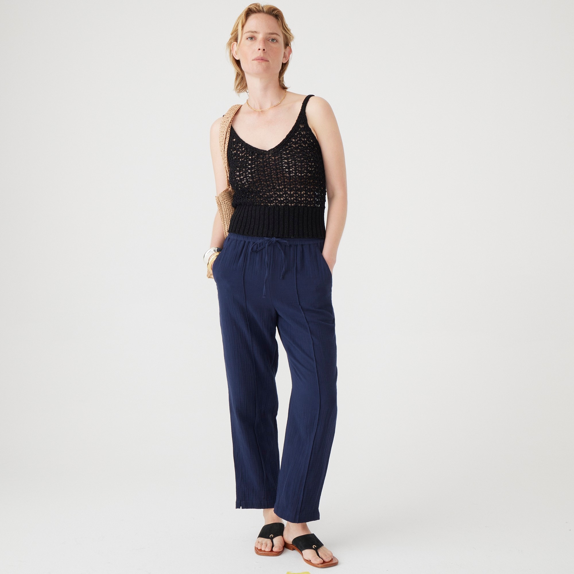 New seaside pant in soft gauze