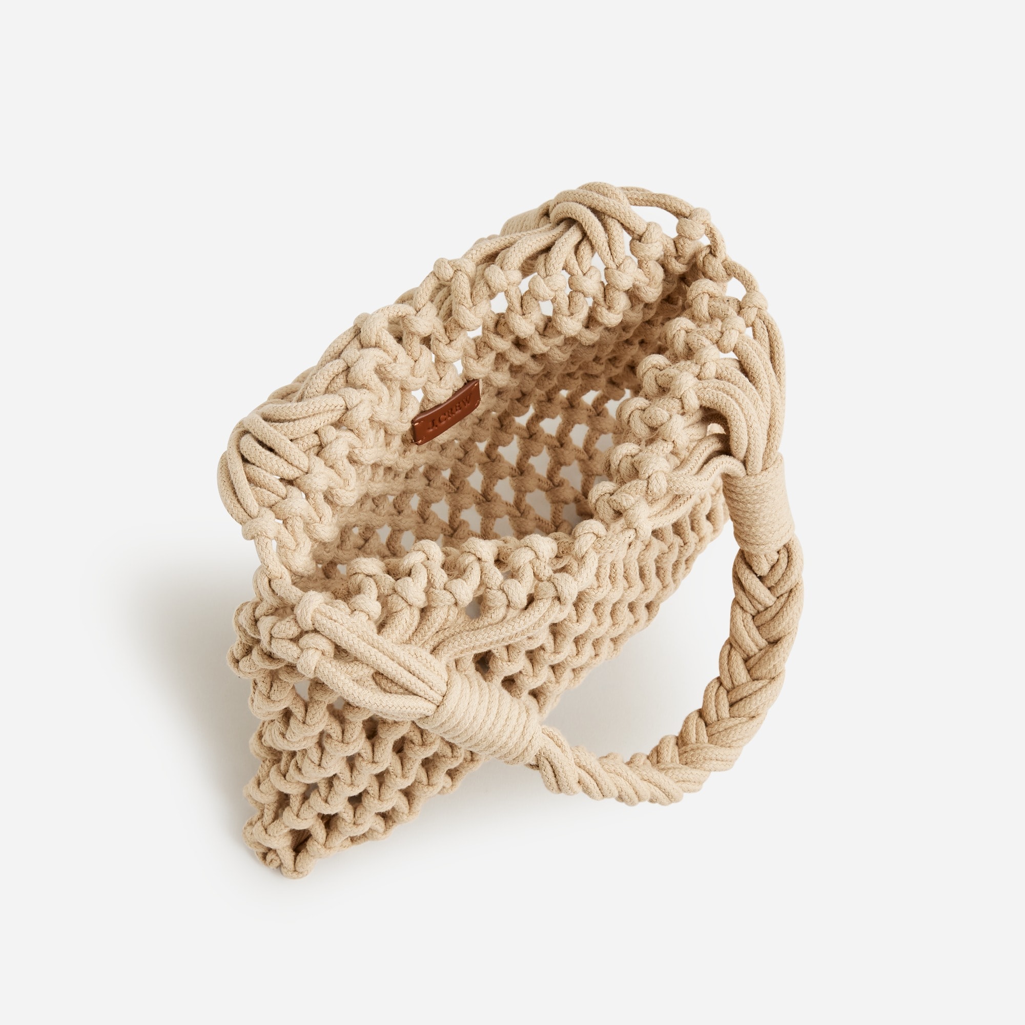 Small Cadiz hand-knotted rope tote