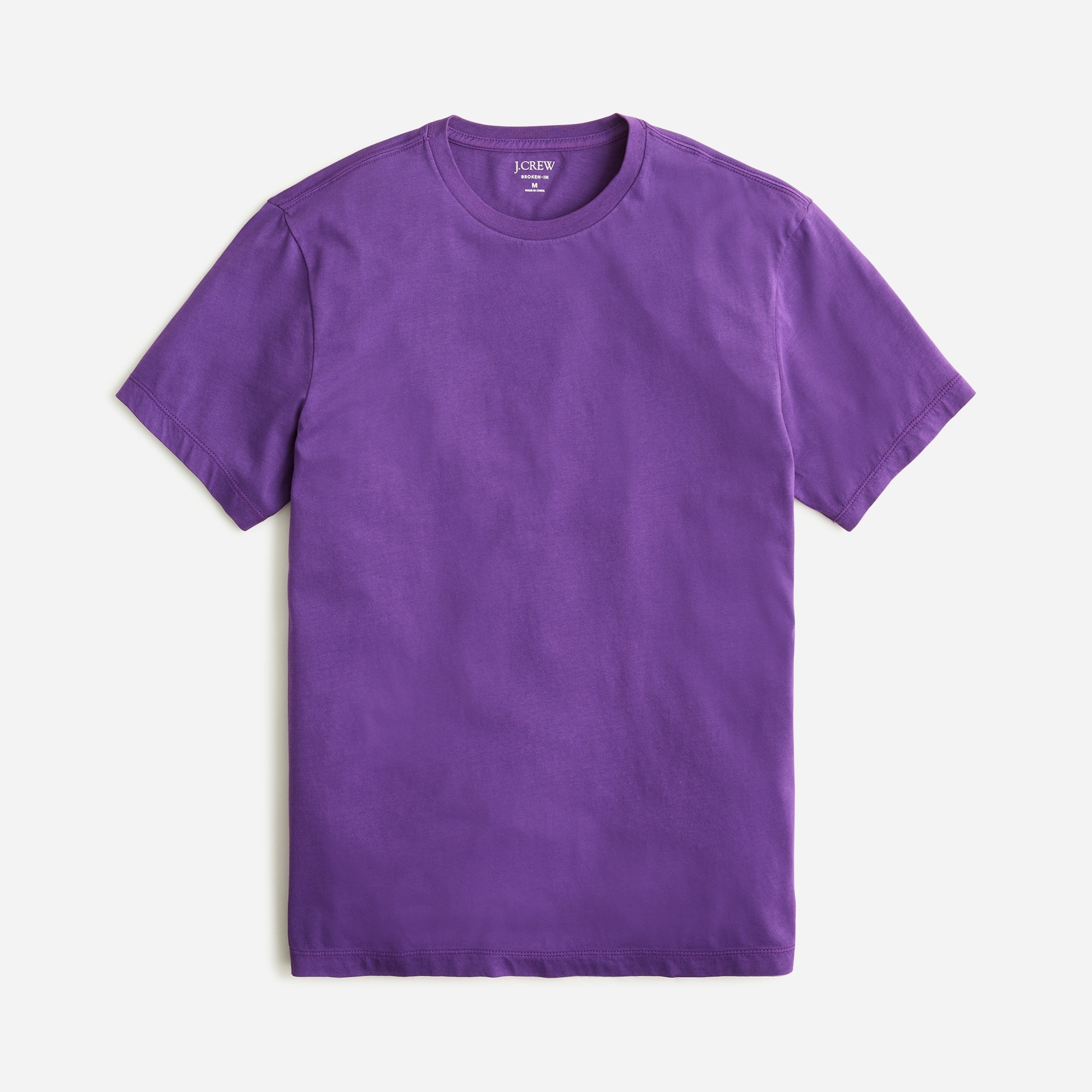 Broken-in short-sleeve T-shirt