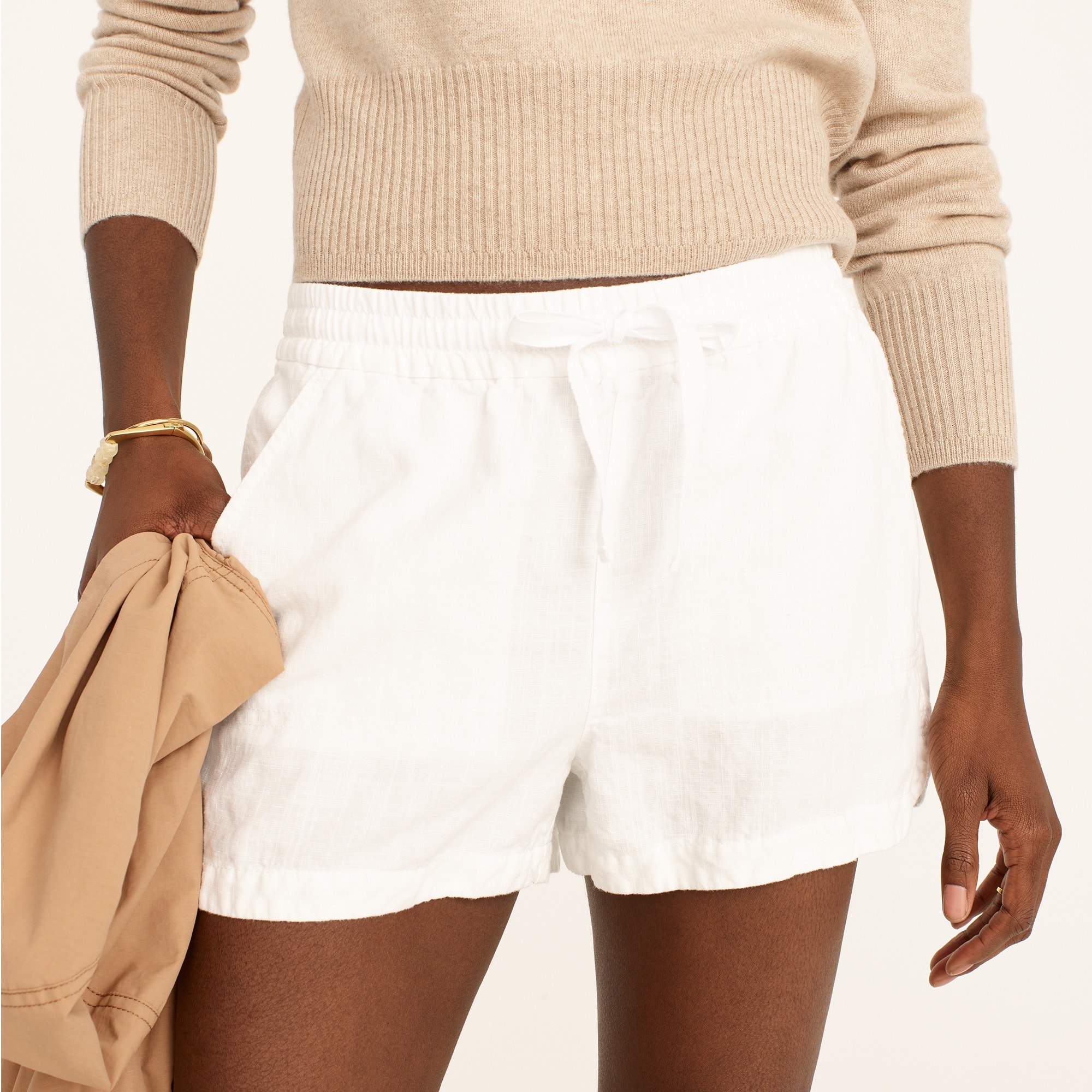 New seaside short in linen blend