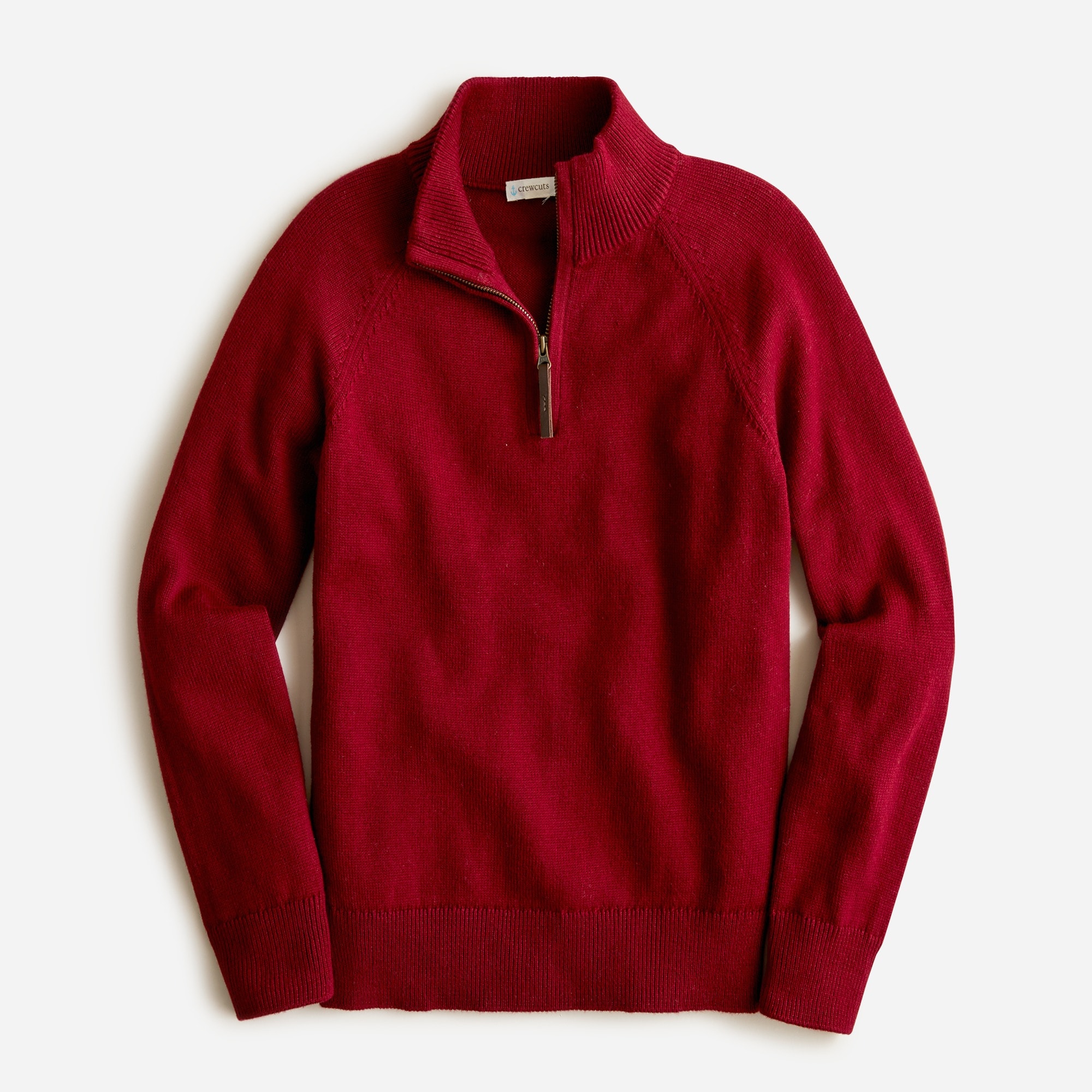 Kids' cotton-cashmere half-zip sweater