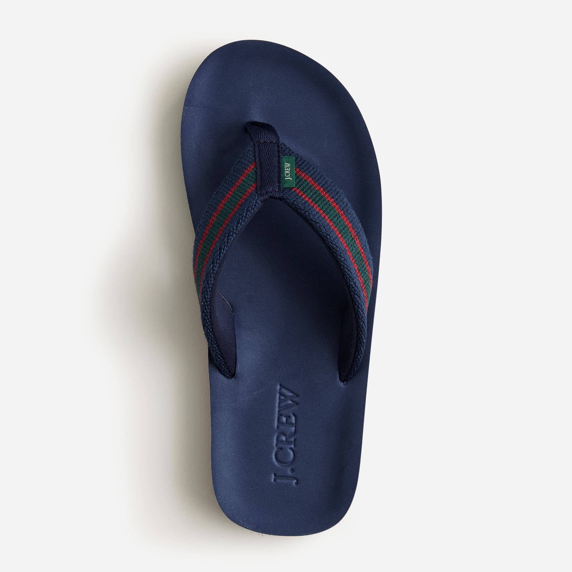 Striped flip-flops