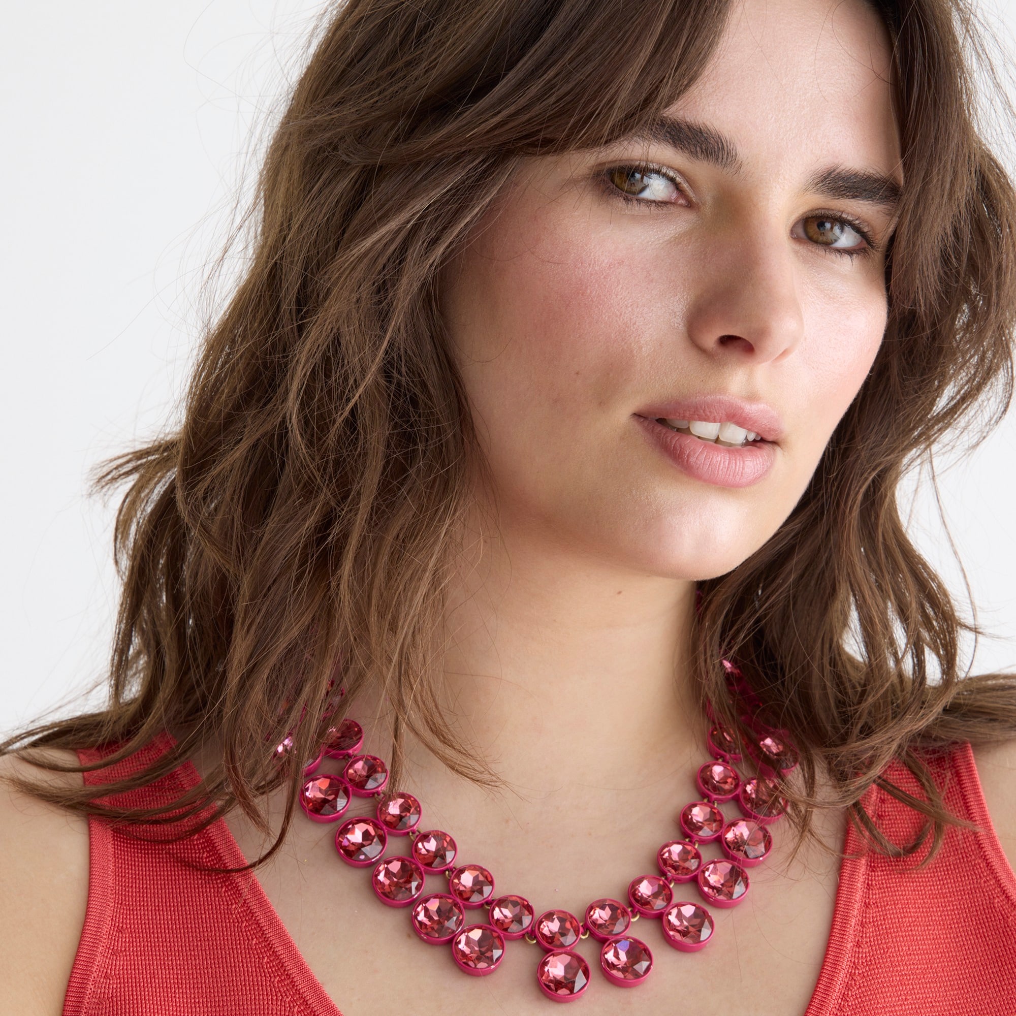 Sparkly double-drop necklace