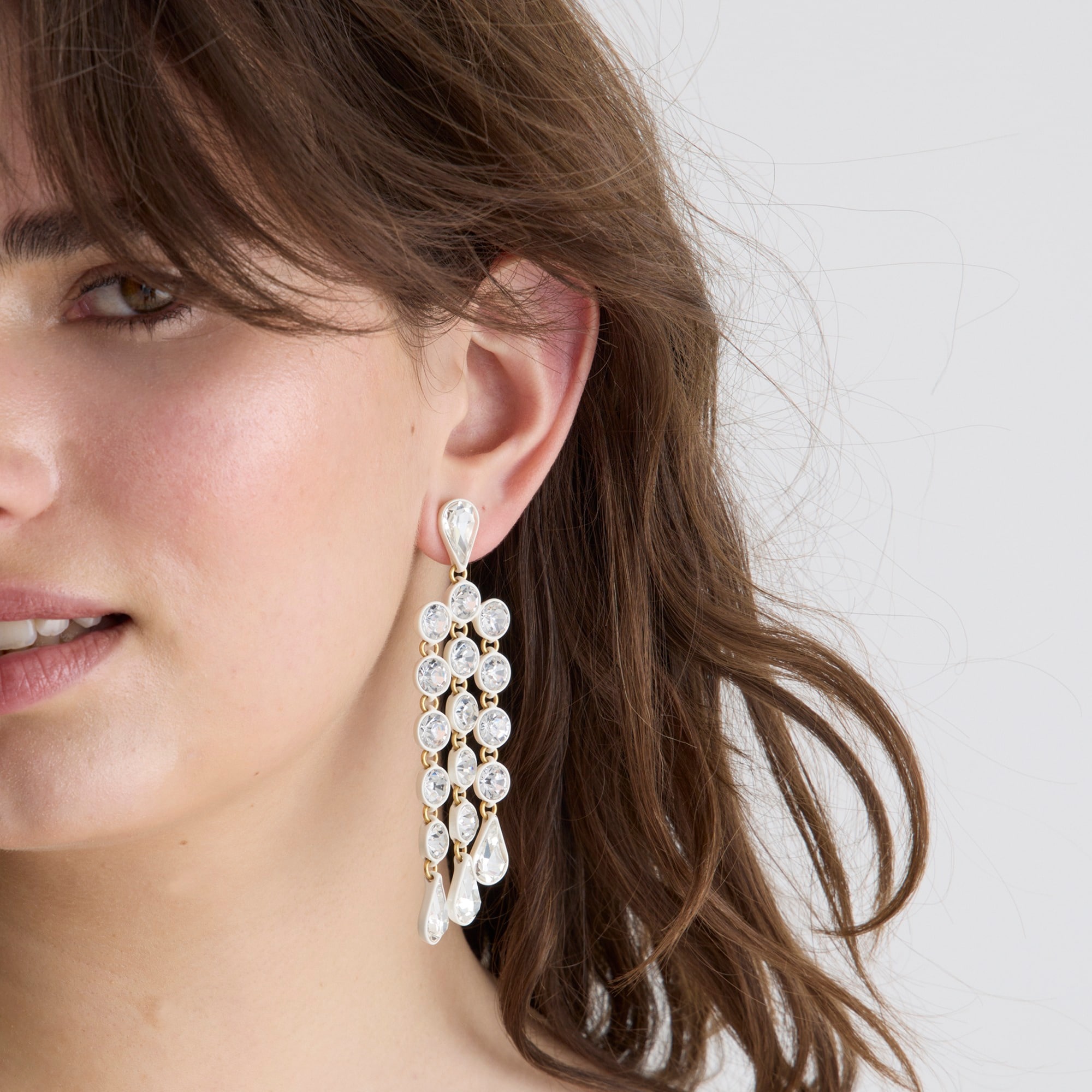 Sparkly waterfall earrings