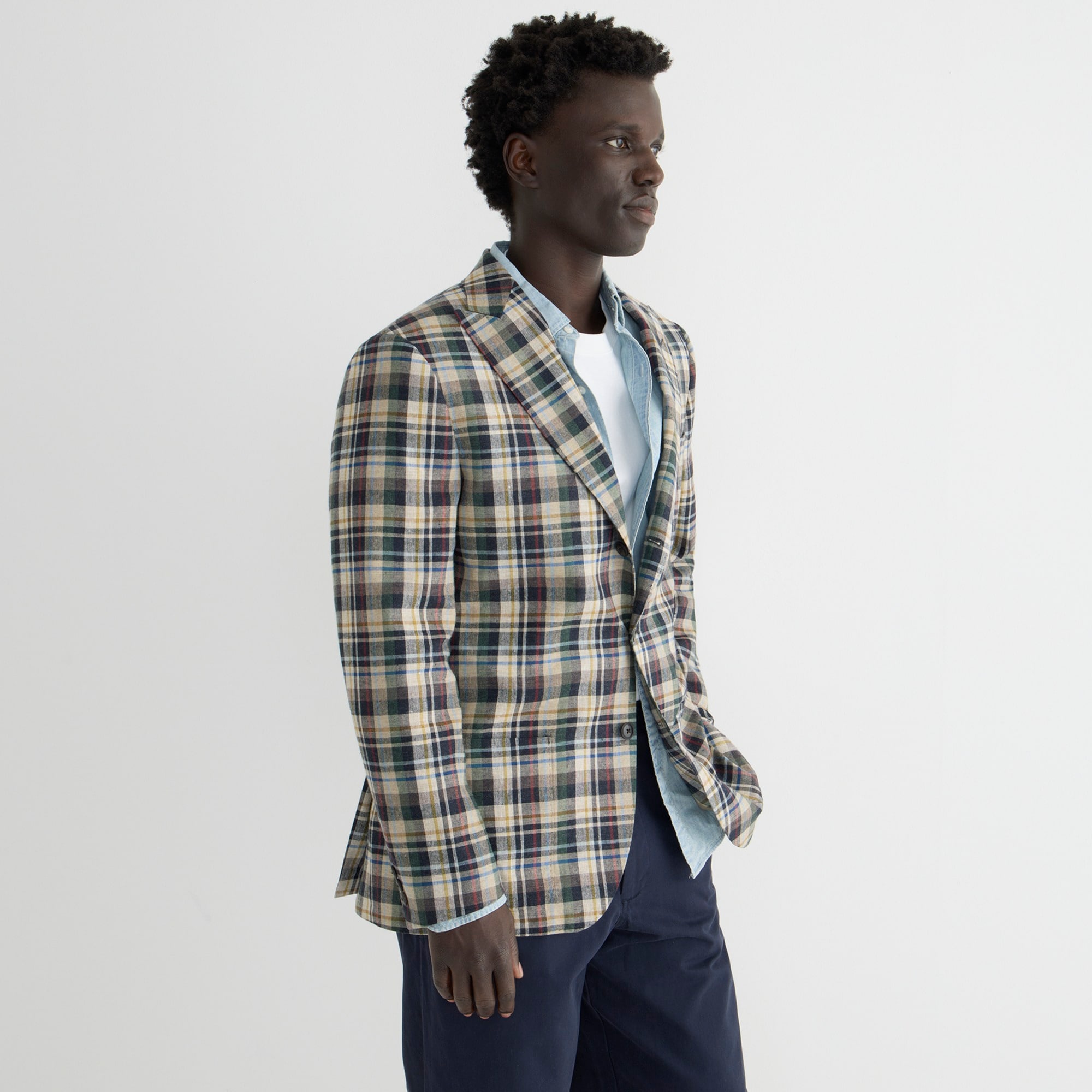 Kenmare blazer in Scottish linen-wool blend