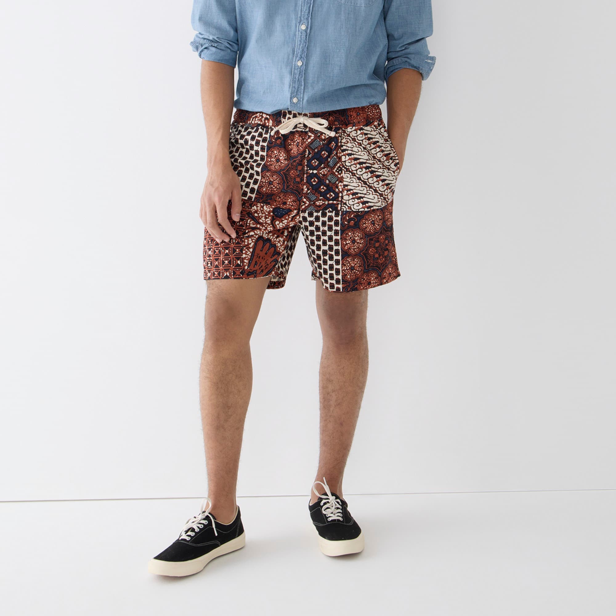 Wallace & Barnes 6" short in patchwork