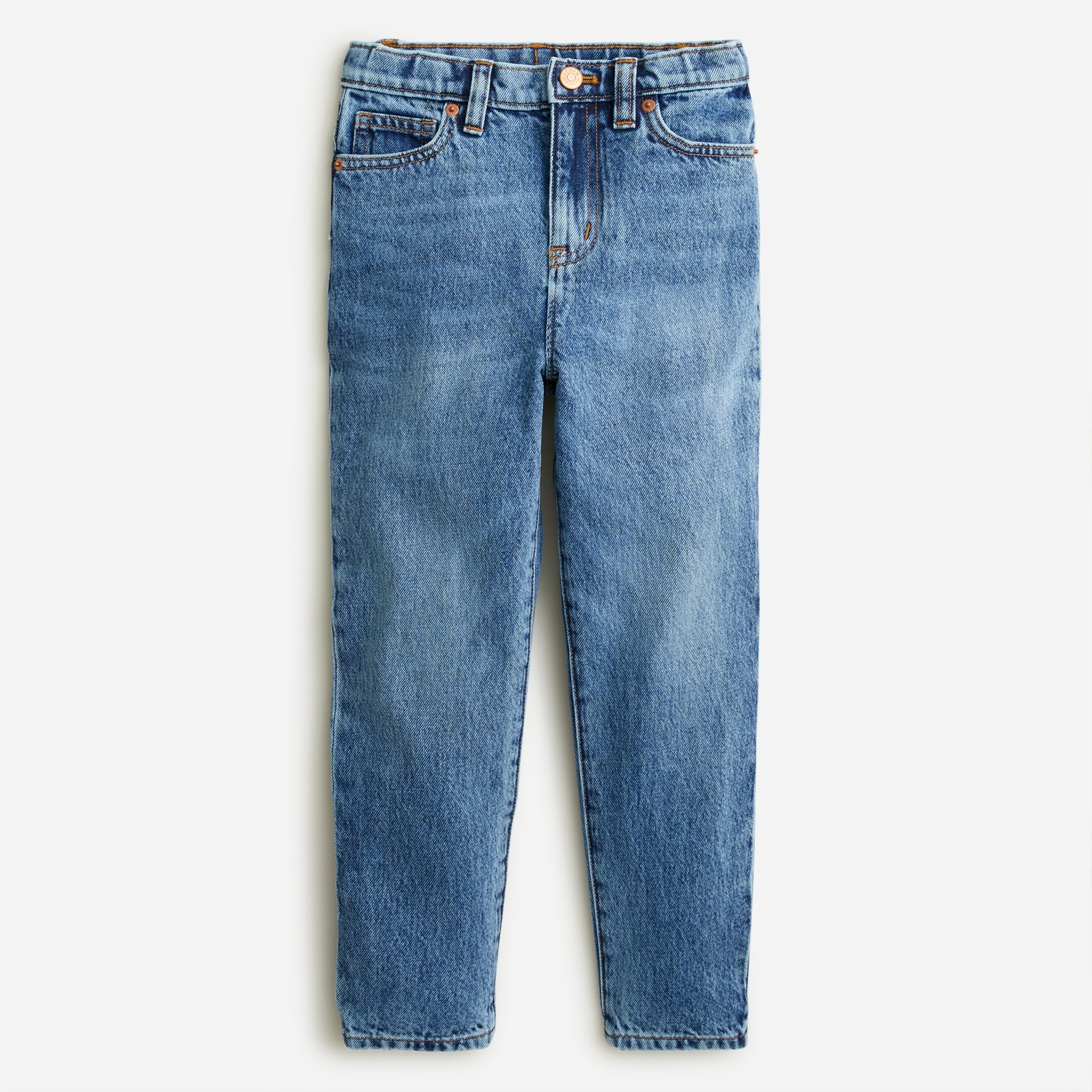 Girls' rigid mom-fit jean in indigo wash