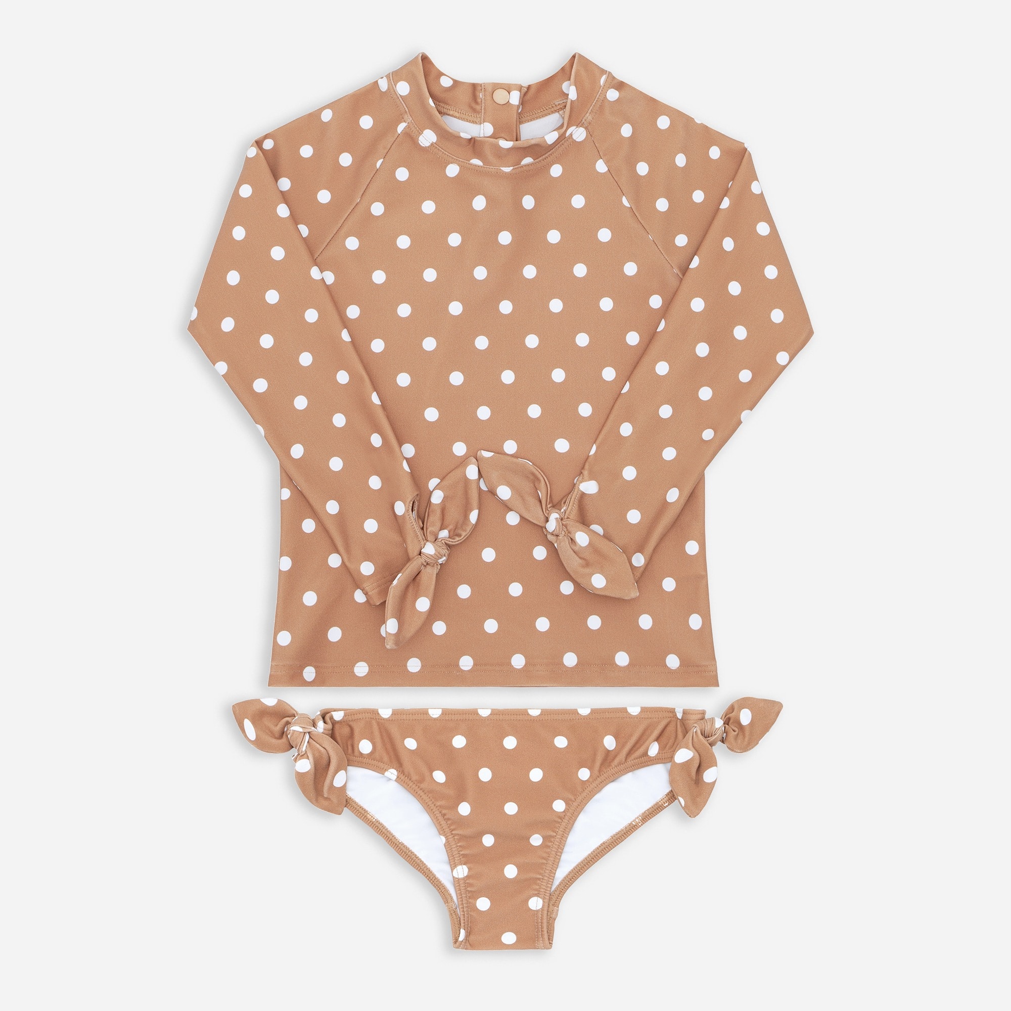 Girls' minnow rash guard set