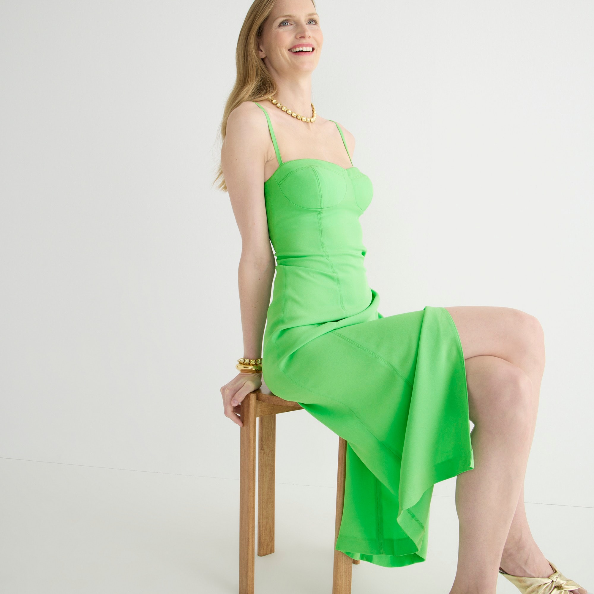 Collection invite dress in crepe