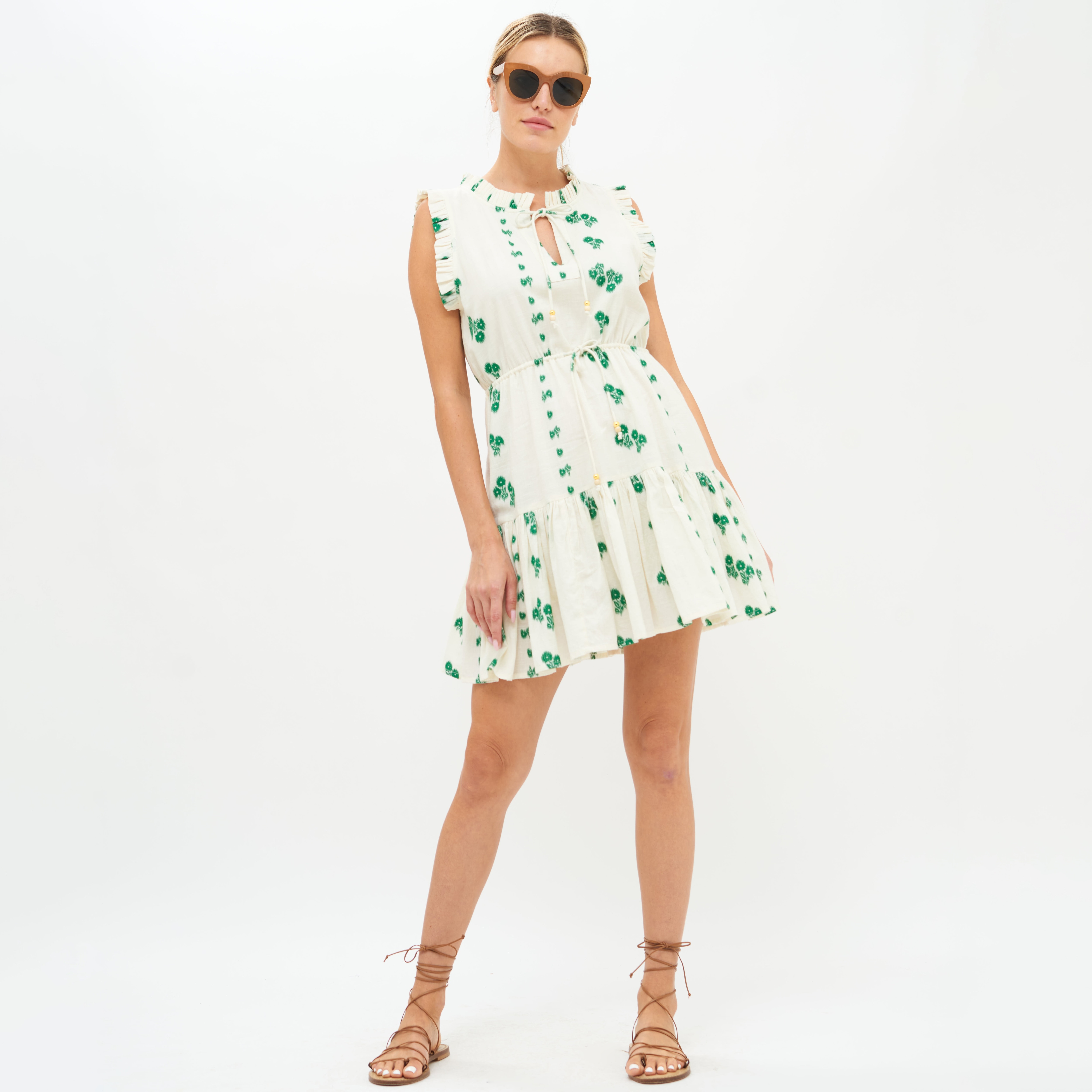 OLIPHANT™ sleeveless cinched-waist short dress